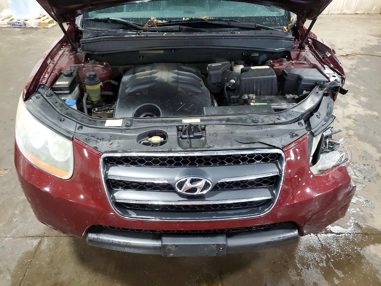2008 Hyundai Santa Fe Maroon vin: 5NMSH73E98H190832