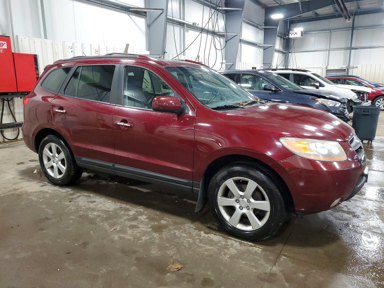 2008 Hyundai Santa Fe Maroon vin: 5NMSH73E98H190832