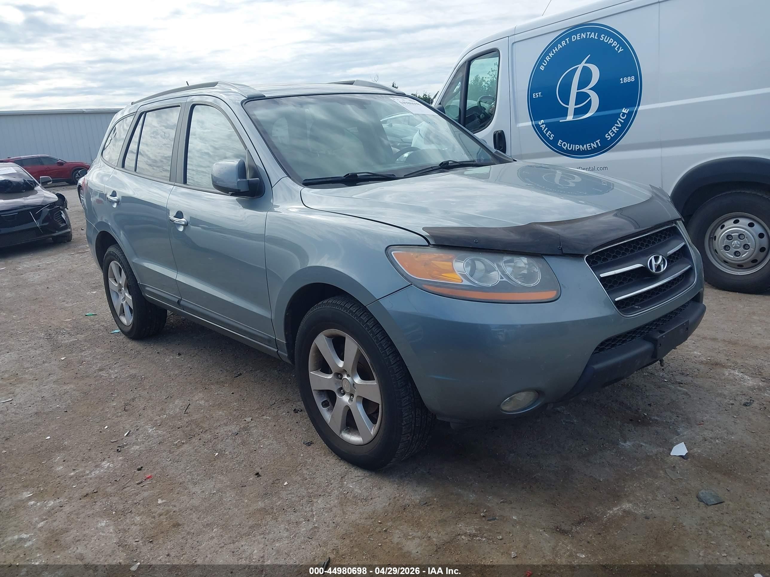 2008 Hyundai Santa Fe Limited/se Синий vin: 5NMSH73E98H201666