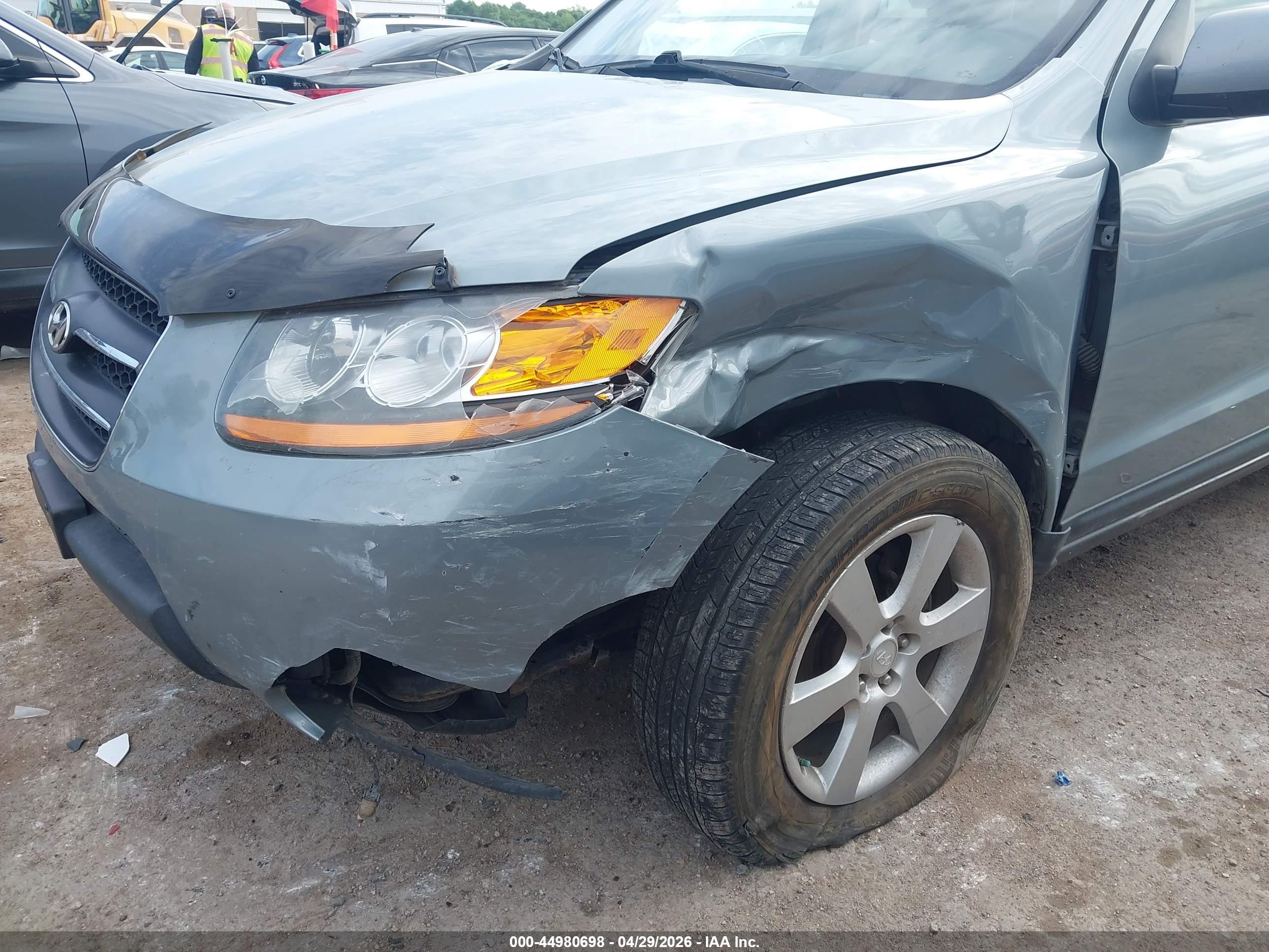2008 Hyundai Santa Fe Limited/se Синий vin: 5NMSH73E98H201666
