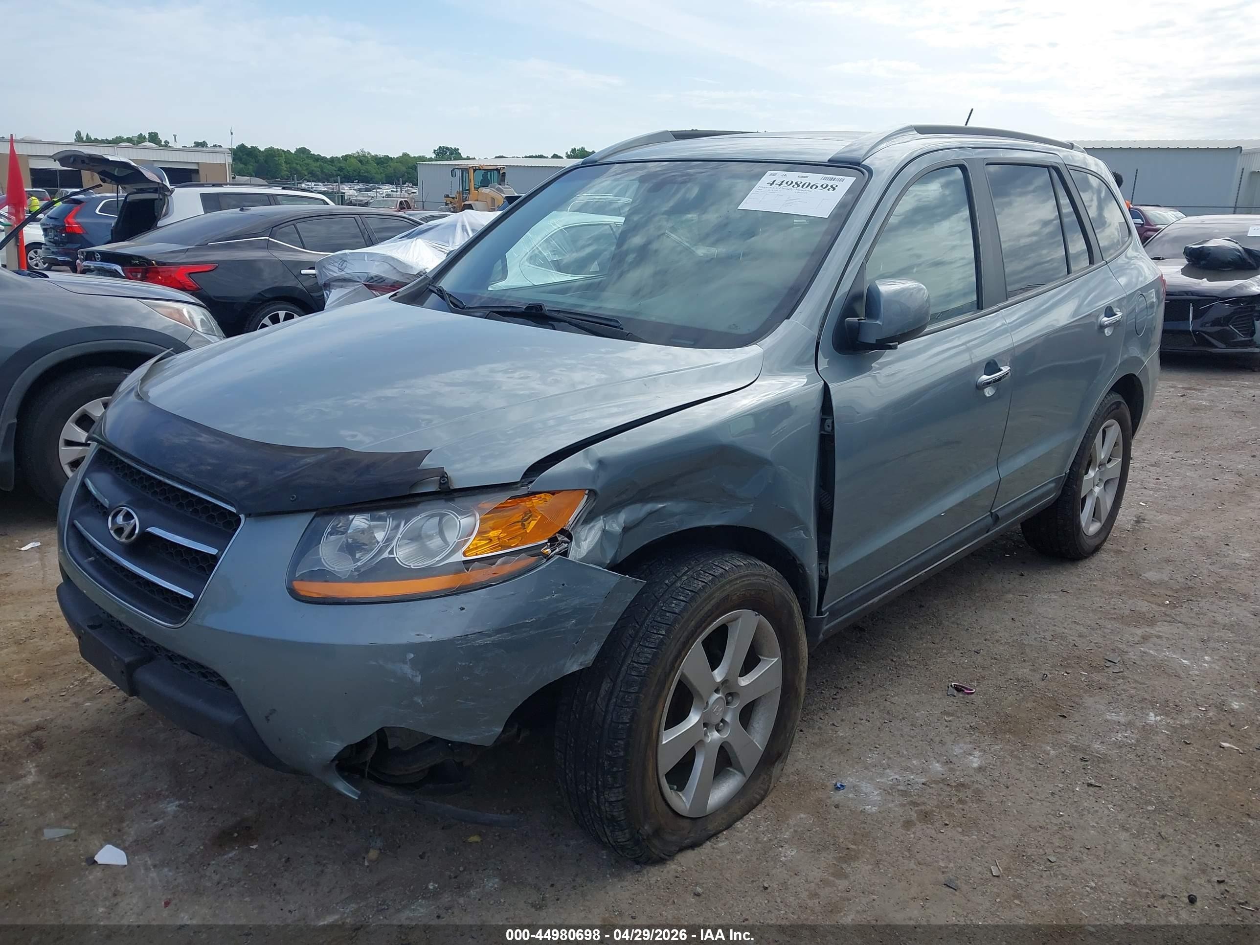 2008 Hyundai Santa Fe Limited/se Синий vin: 5NMSH73E98H201666