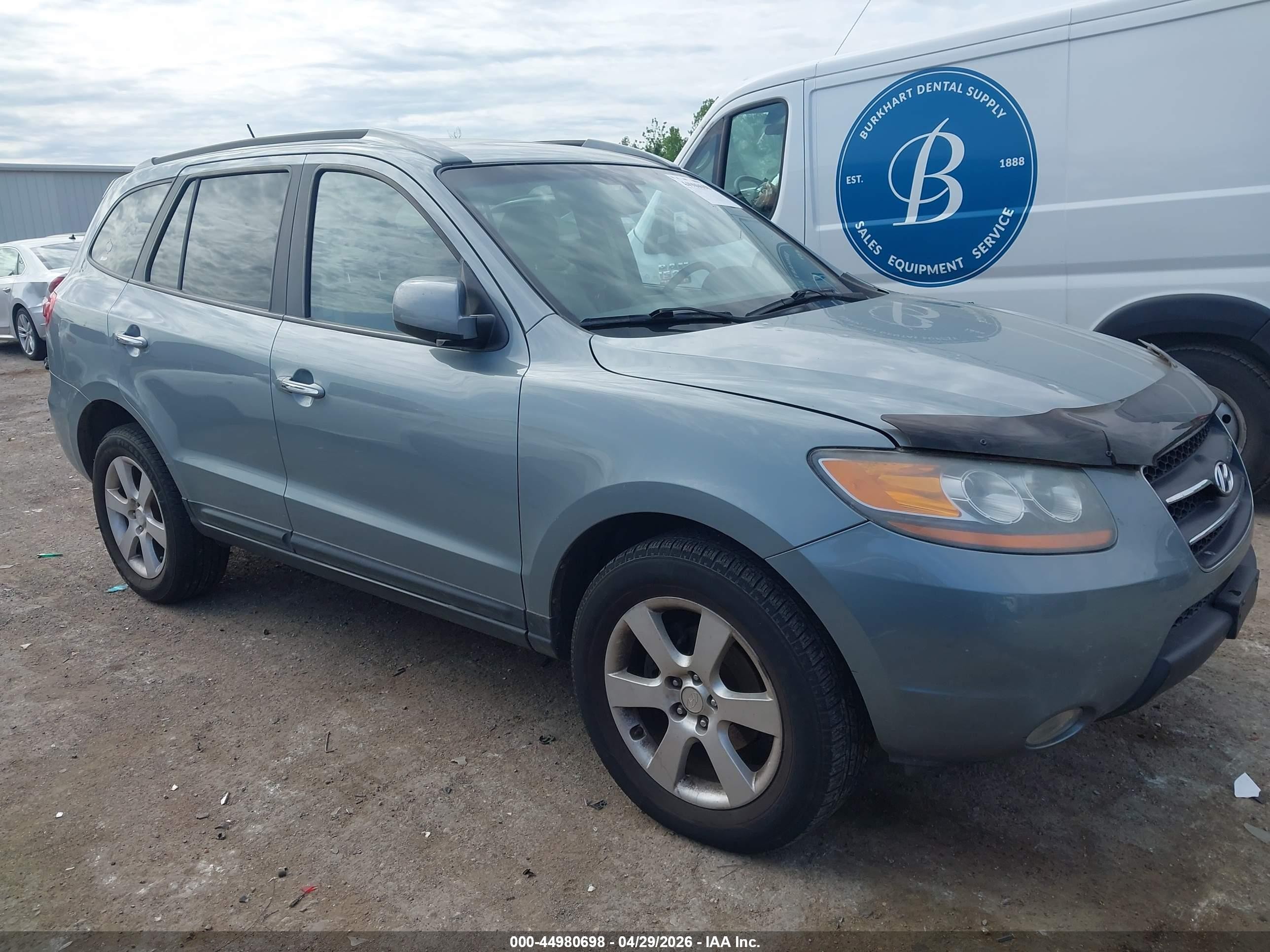 2008 Hyundai Santa Fe Limited/se Синий vin: 5NMSH73E98H201666
