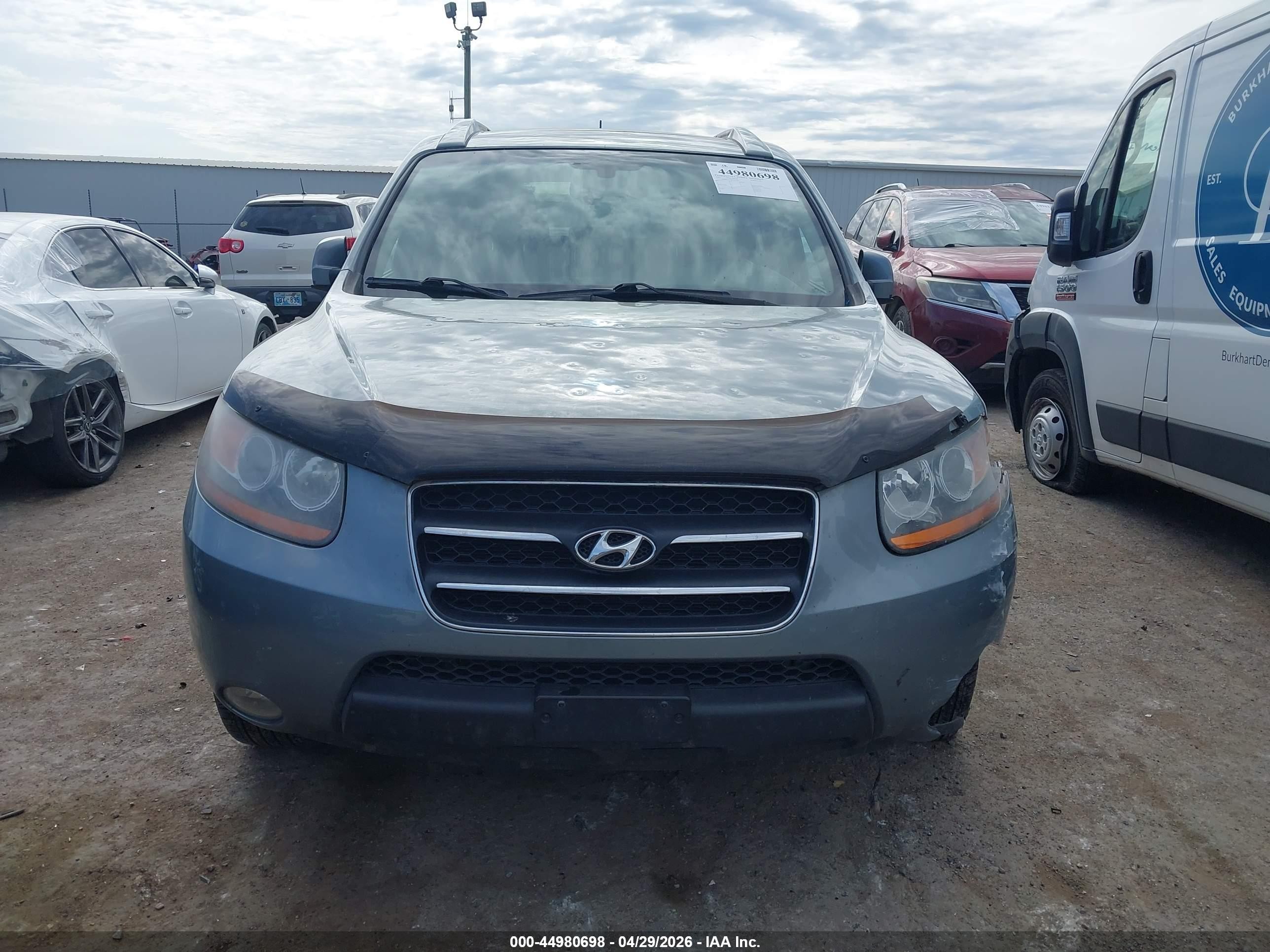 2008 Hyundai Santa Fe Limited/se Синий vin: 5NMSH73E98H201666