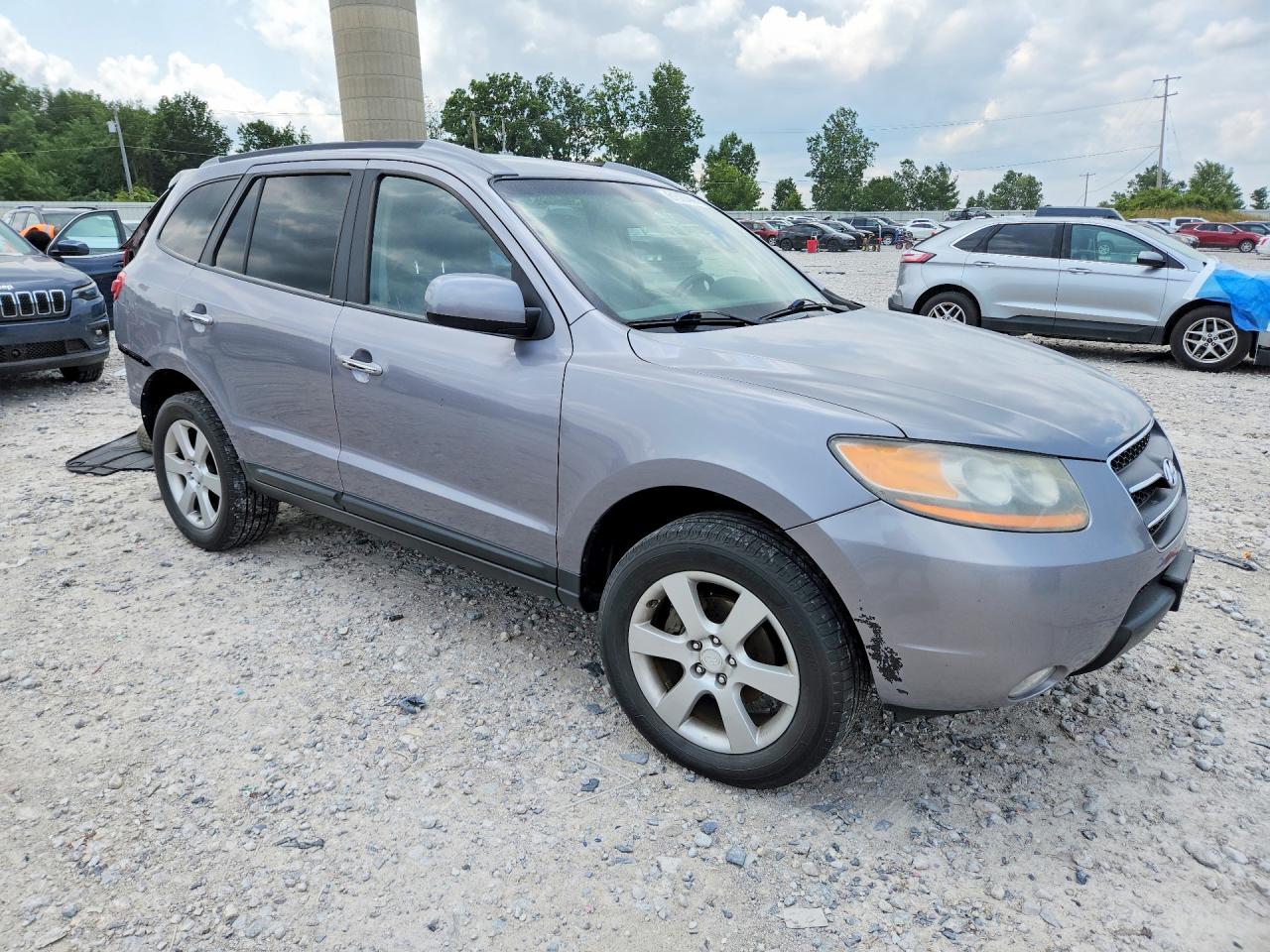 2008 Hyundai Santa Fe Se Silver vin: 5NMSH73E98H219357