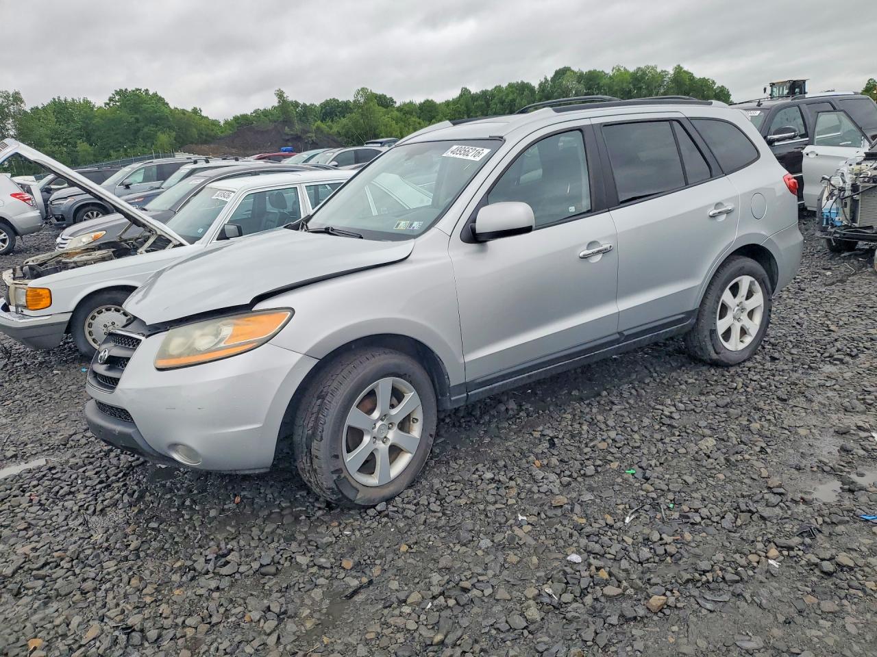2009 Hyundai Santa Fe Limited Серебряный vin: 5NMSH73E99H278670