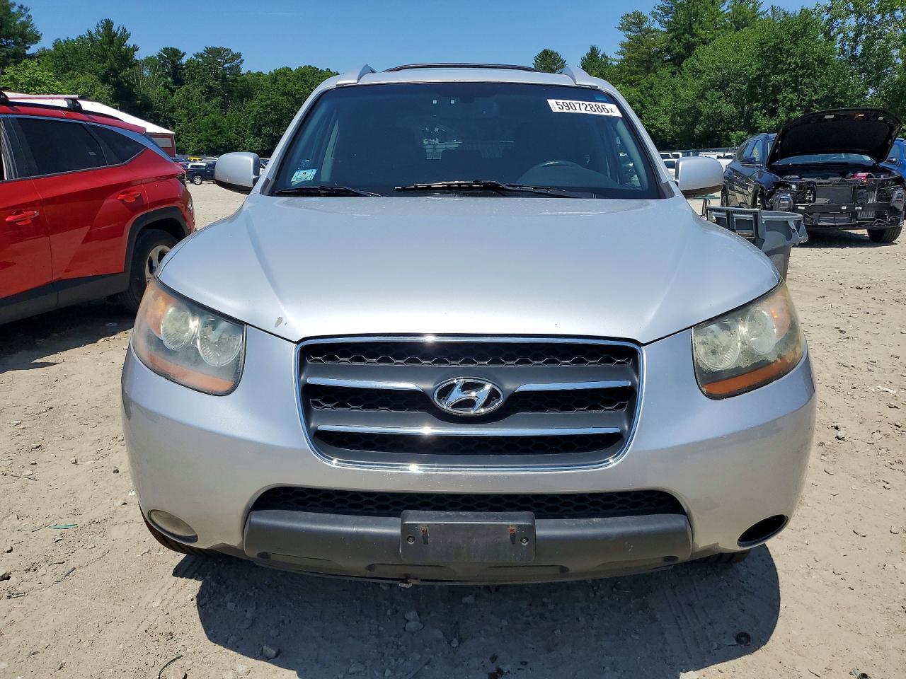 2009 Hyundai Santa Fe Limited Серебряный vin: 5NMSH73E99H287644