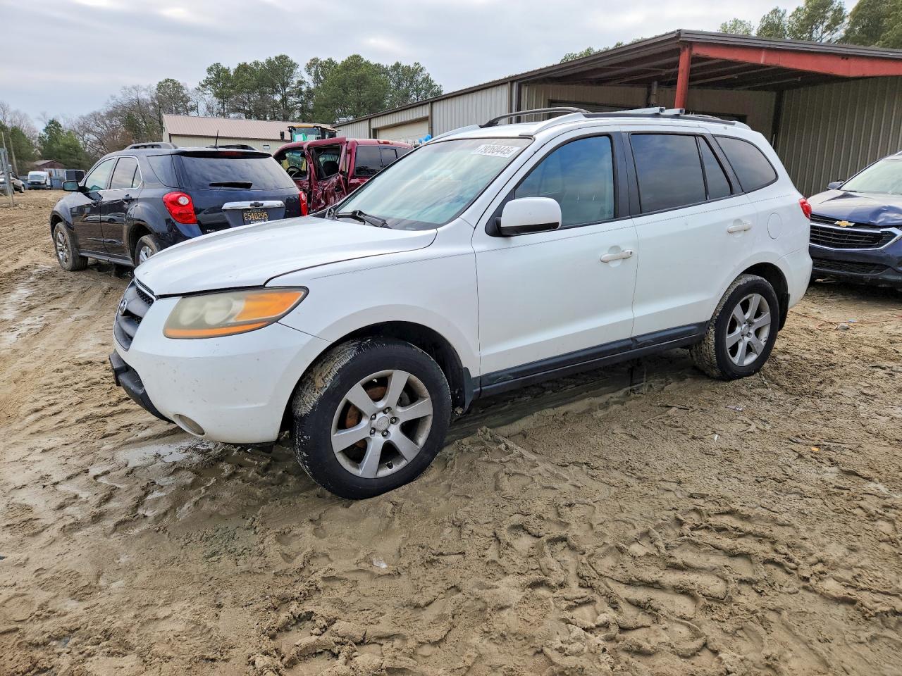 2009 Hyundai Santa Fe Se White vin: 5NMSH73E99H294285