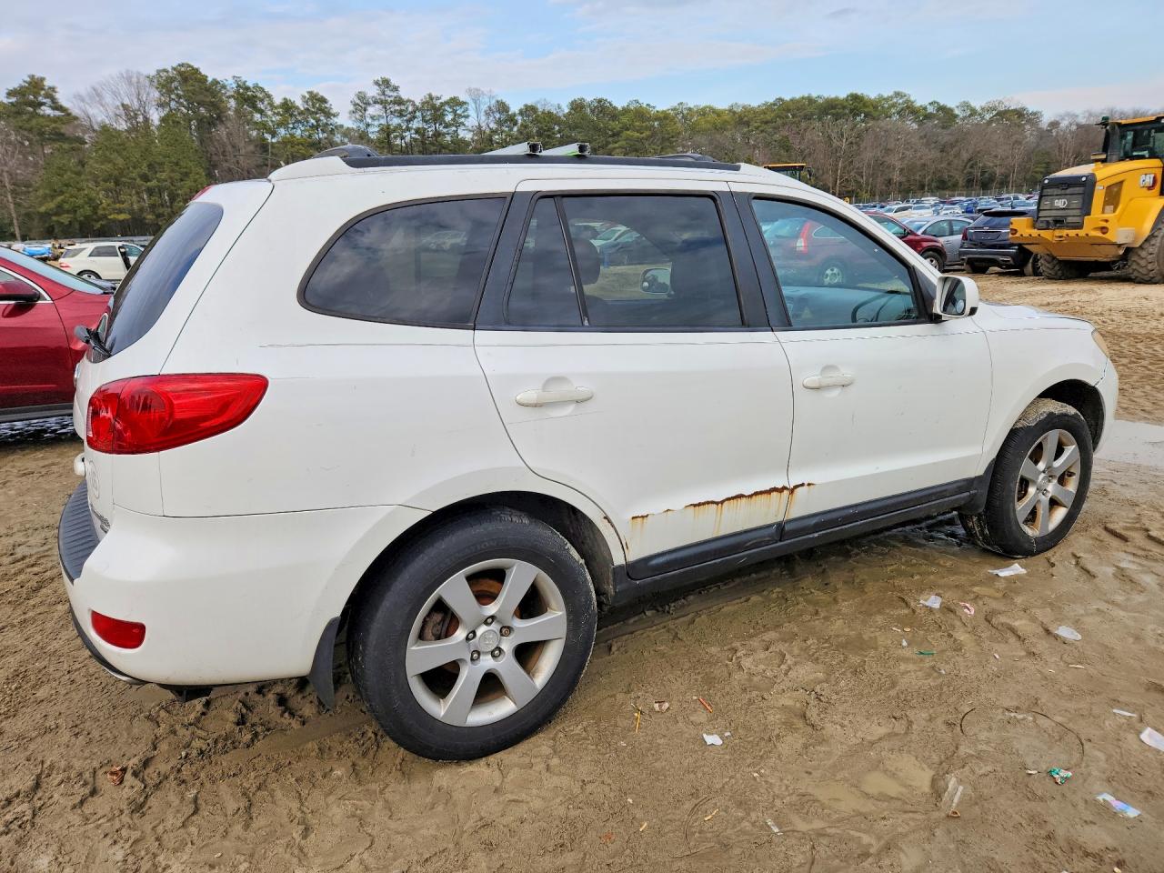 2009 Hyundai Santa Fe Se White vin: 5NMSH73E99H294285