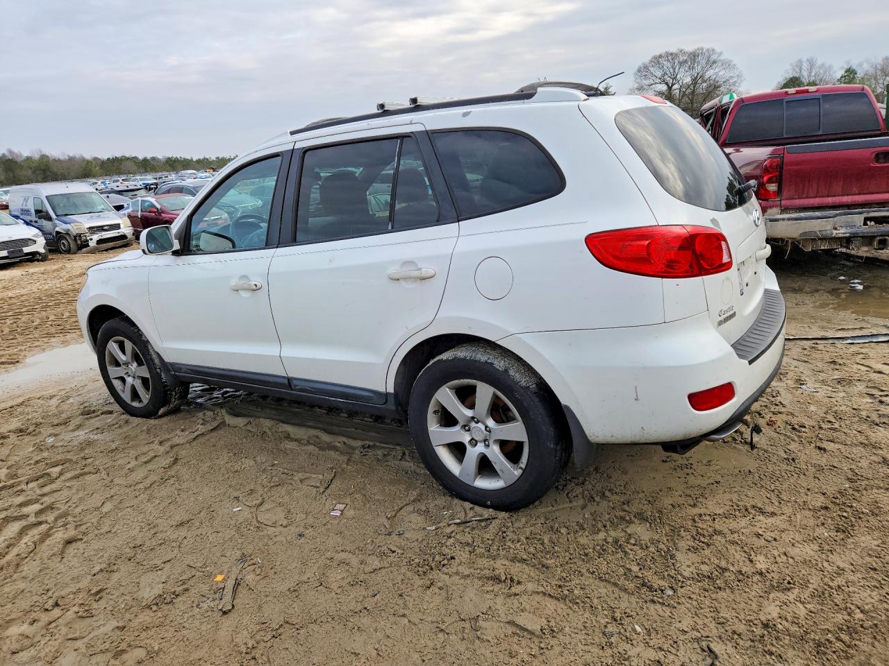 2009 Hyundai Santa Fe Se White vin: 5NMSH73E99H294285
