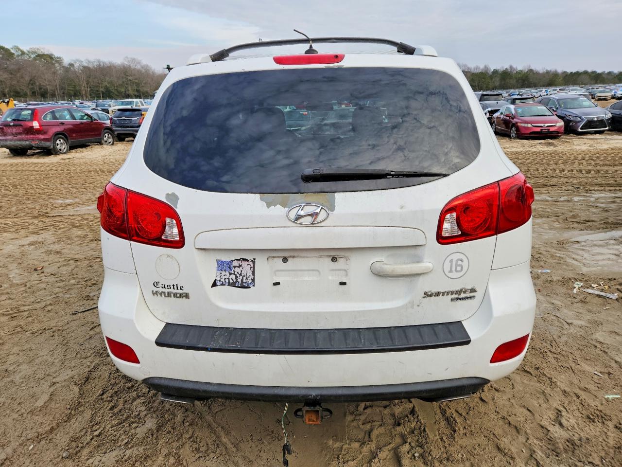 2009 Hyundai Santa Fe Se White vin: 5NMSH73E99H294285