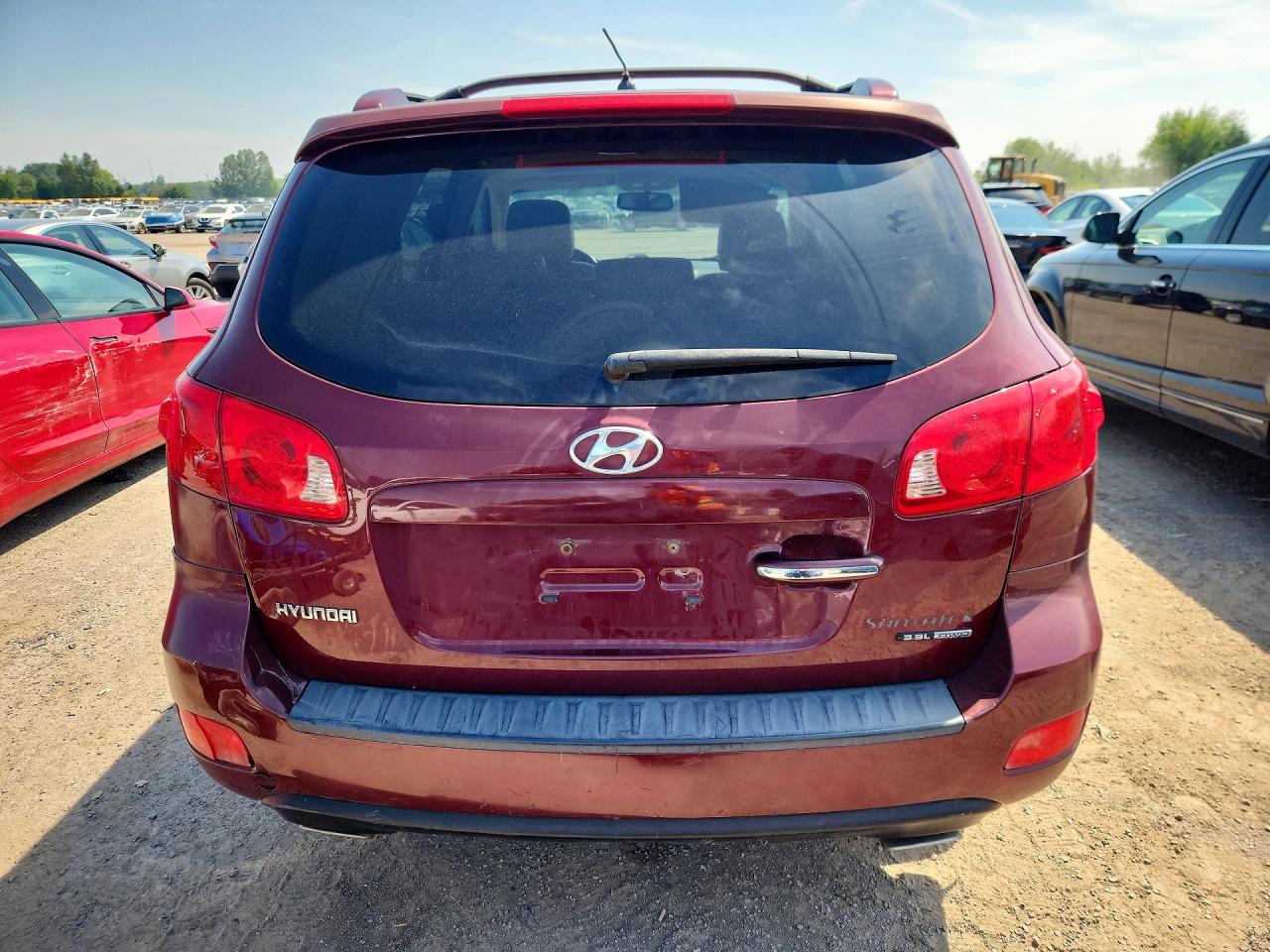 2007 Hyundai Santa Fe Se Maroon vin: 5NMSH73EX7H070231