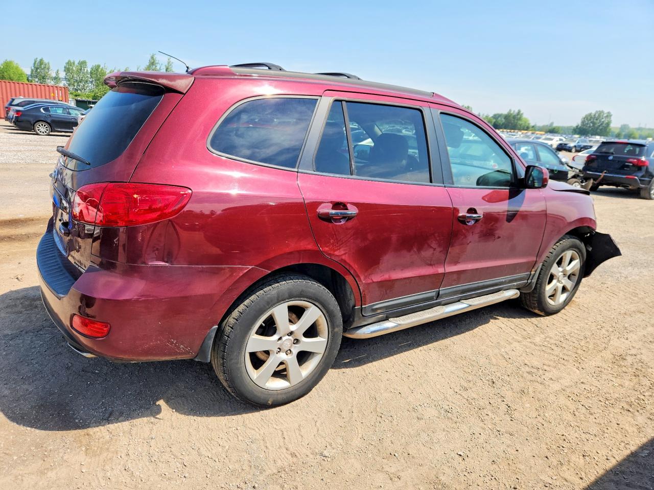 2007 Hyundai Santa Fe Se Maroon vin: 5NMSH73EX7H070231