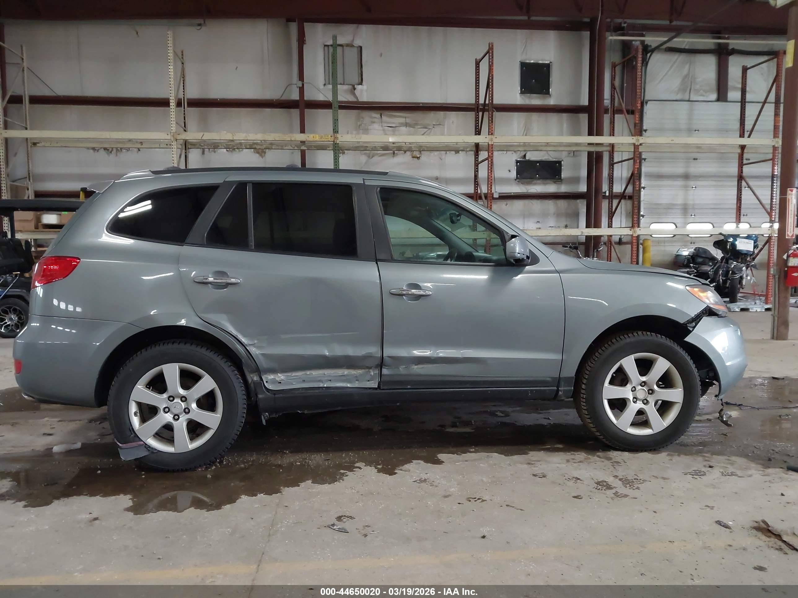 2007 Hyundai Santa Fe Limited/se Turquoise vin: 5NMSH73EX7H070553