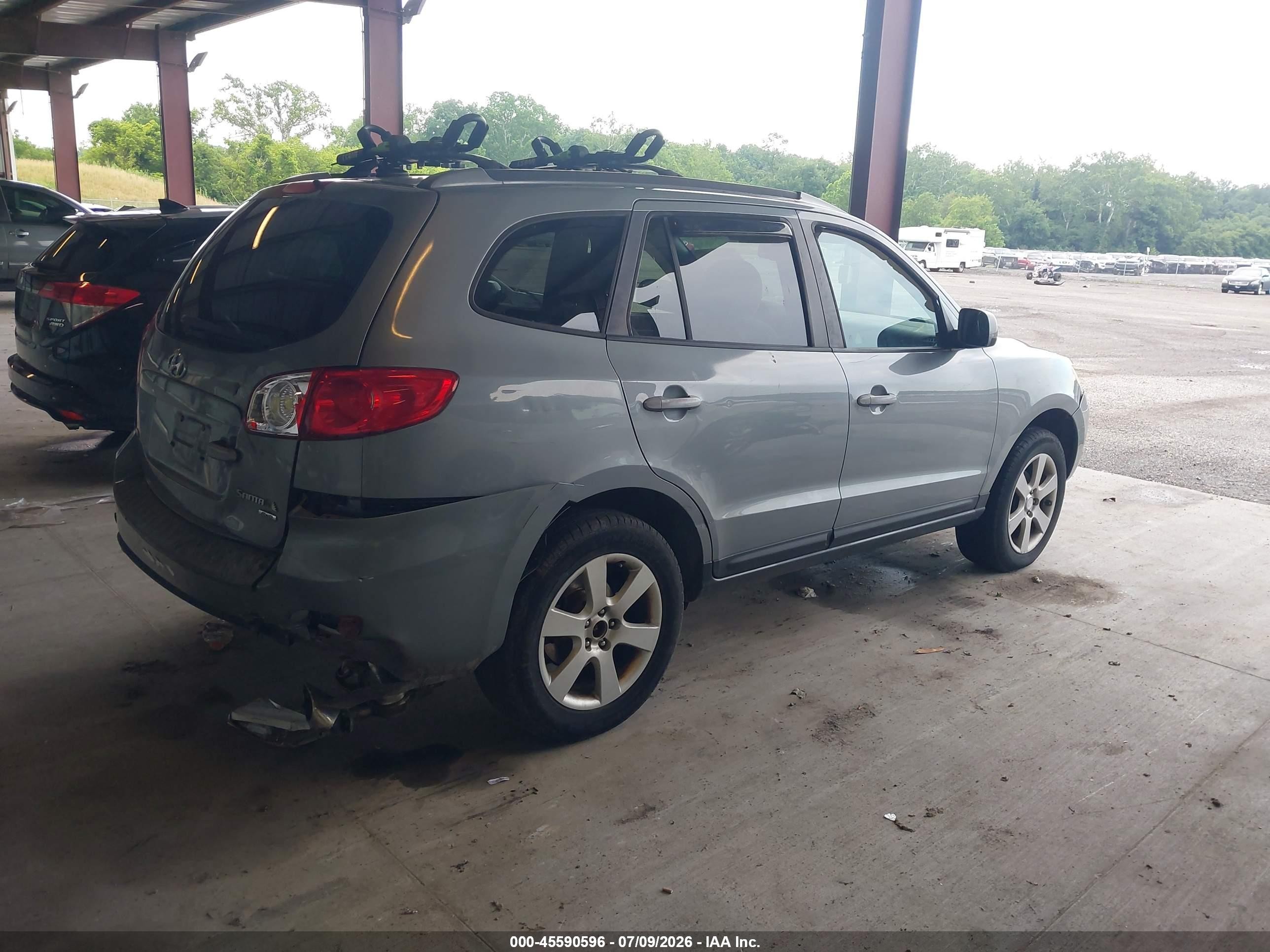 2007 Hyundai Santa Fe Limited/se Gray vin: 5NMSH73EX7H127396