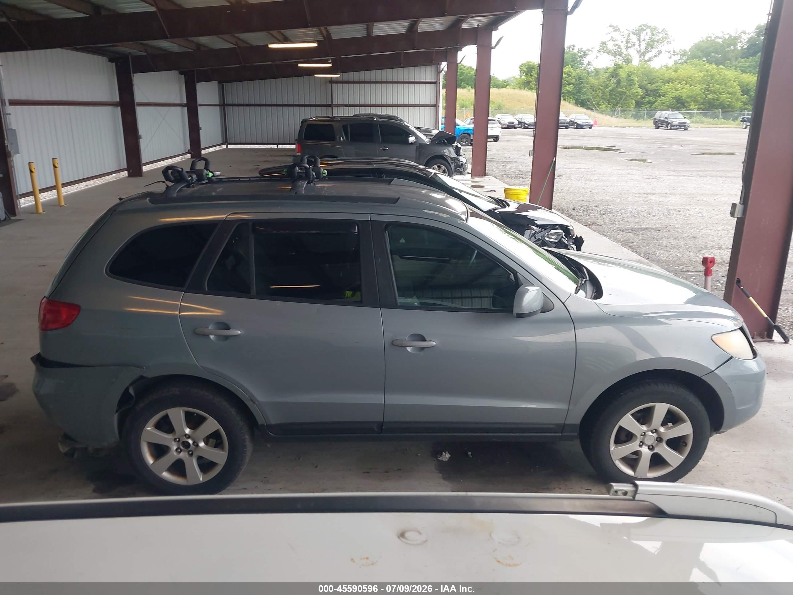 2007 Hyundai Santa Fe Limited/se Gray vin: 5NMSH73EX7H127396
