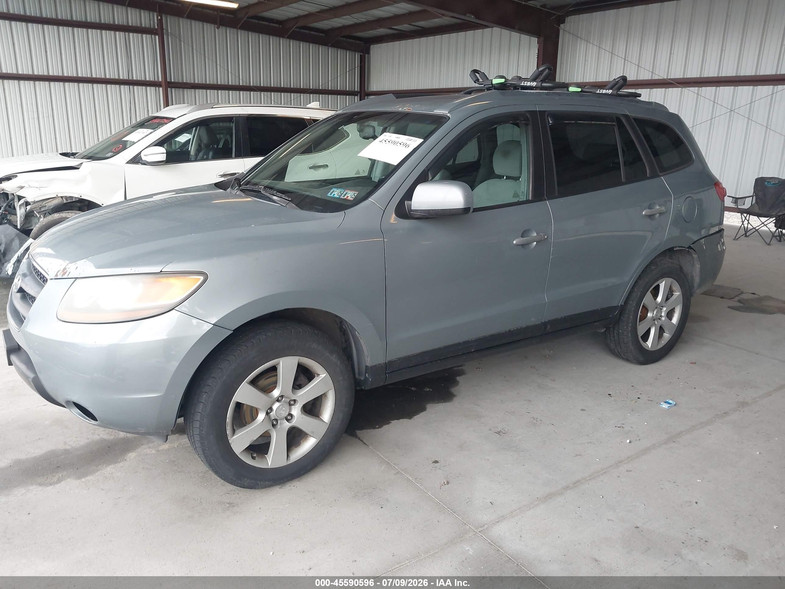 2007 Hyundai Santa Fe Limited/se Gray vin: 5NMSH73EX7H127396