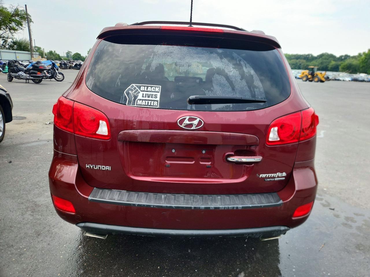 2008 Hyundai Santa Fe Se Burgundy vin: 5NMSH73EX8H176292