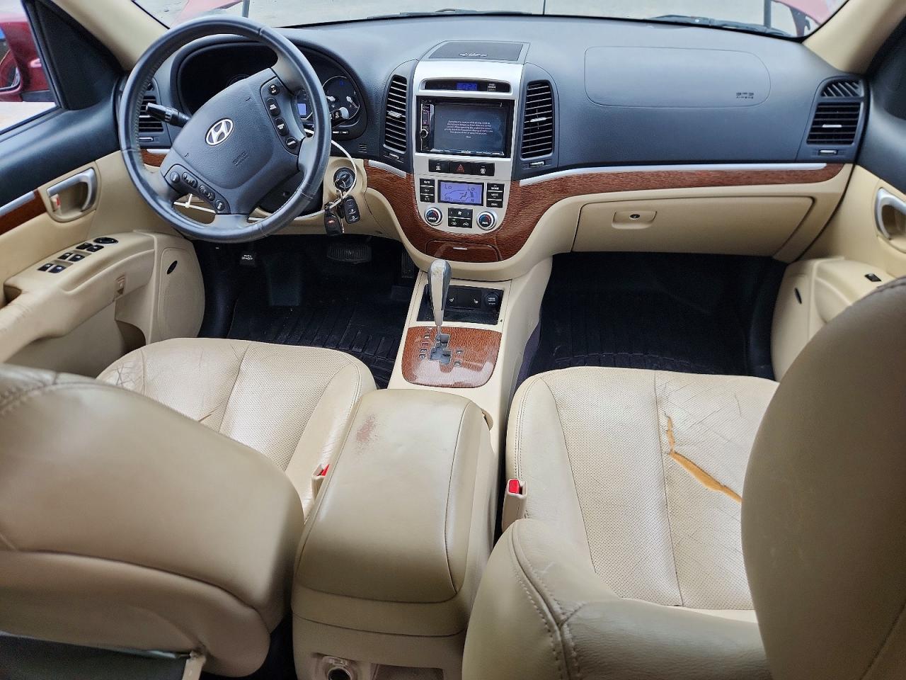 2008 Hyundai Santa Fe Se Burgundy vin: 5NMSH73EX8H176292