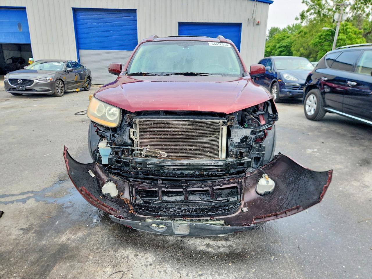 2008 Hyundai Santa Fe Se Burgundy vin: 5NMSH73EX8H176292