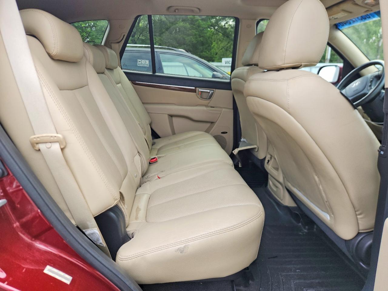 2008 Hyundai Santa Fe Se Burgundy vin: 5NMSH73EX8H176292