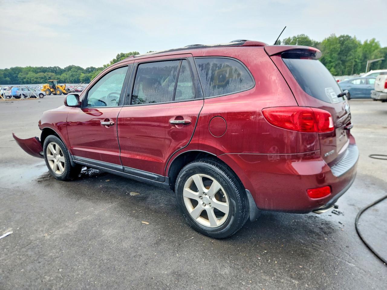 2008 Hyundai Santa Fe Se Burgundy vin: 5NMSH73EX8H176292