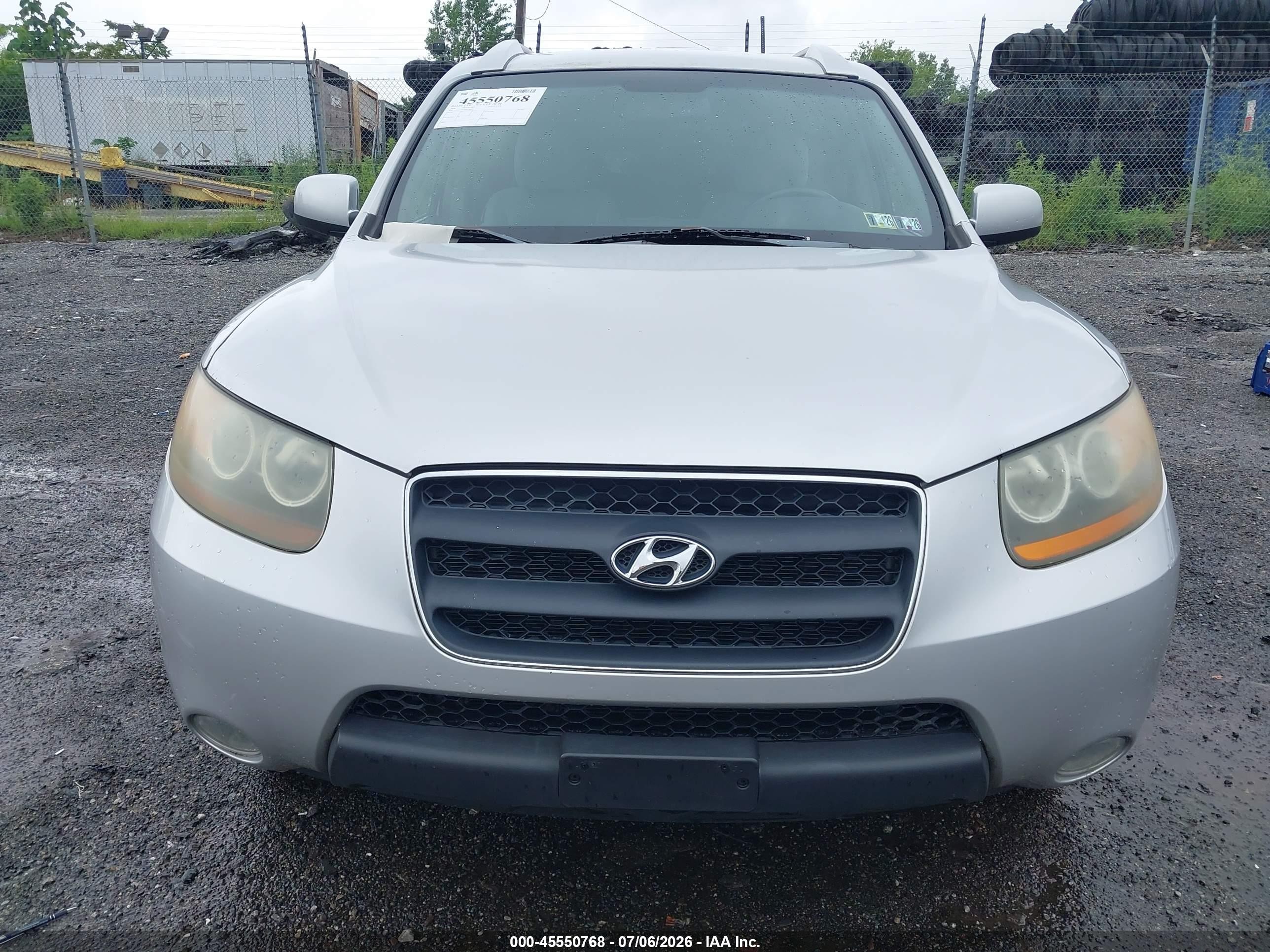 2008 Hyundai Santa Fe Limited/se Silver vin: 5NMSH73EX8H178852