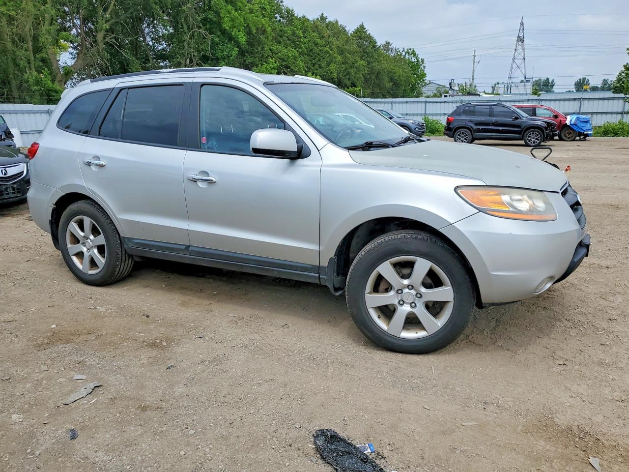 2008 Hyundai Santa Fe Se Серебряный vin: 5NMSH73EX8H185607