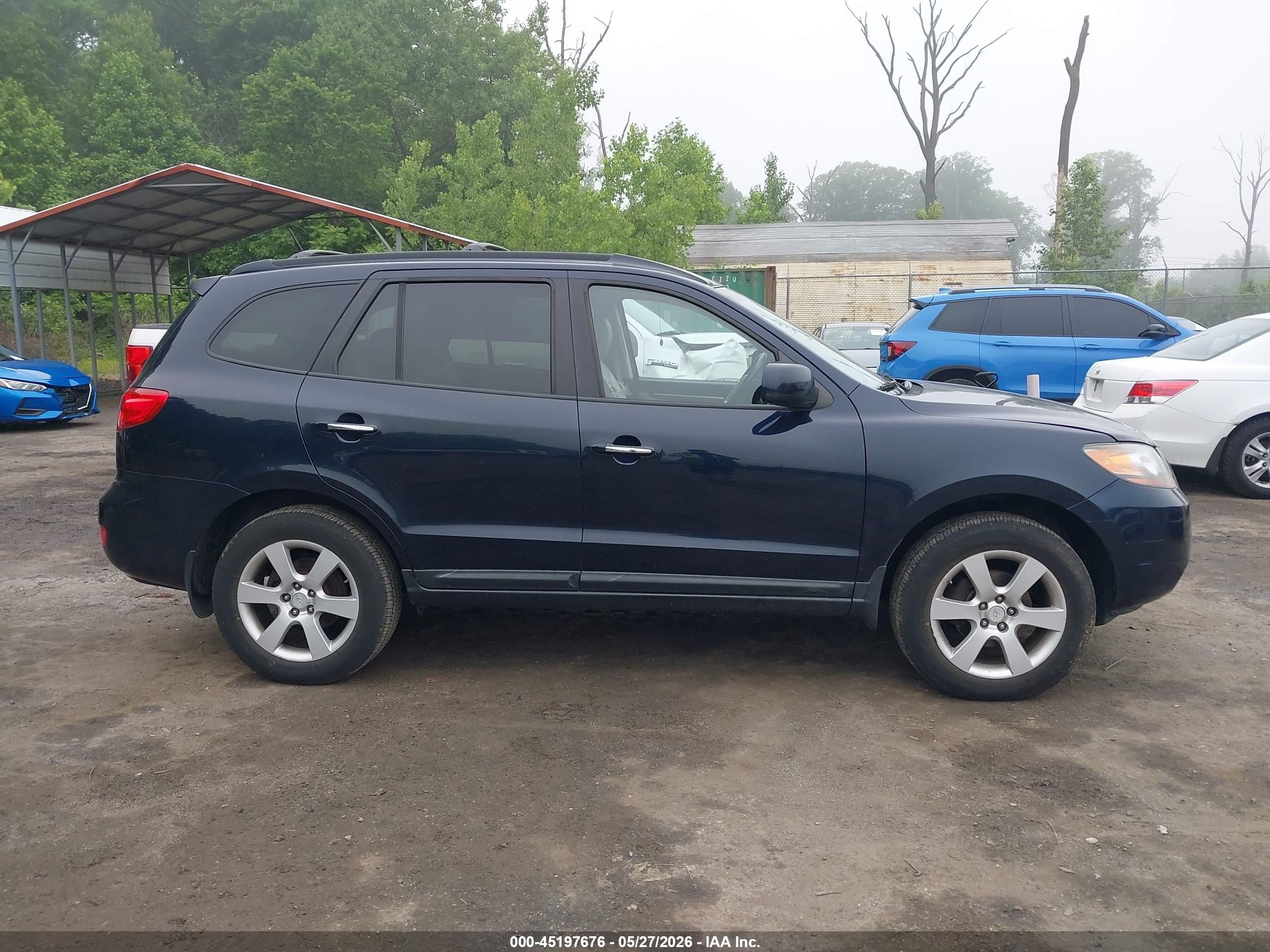 2008 Hyundai Santa Fe Limited/se Dark Blue vin: 5NMSH73EX8H186949