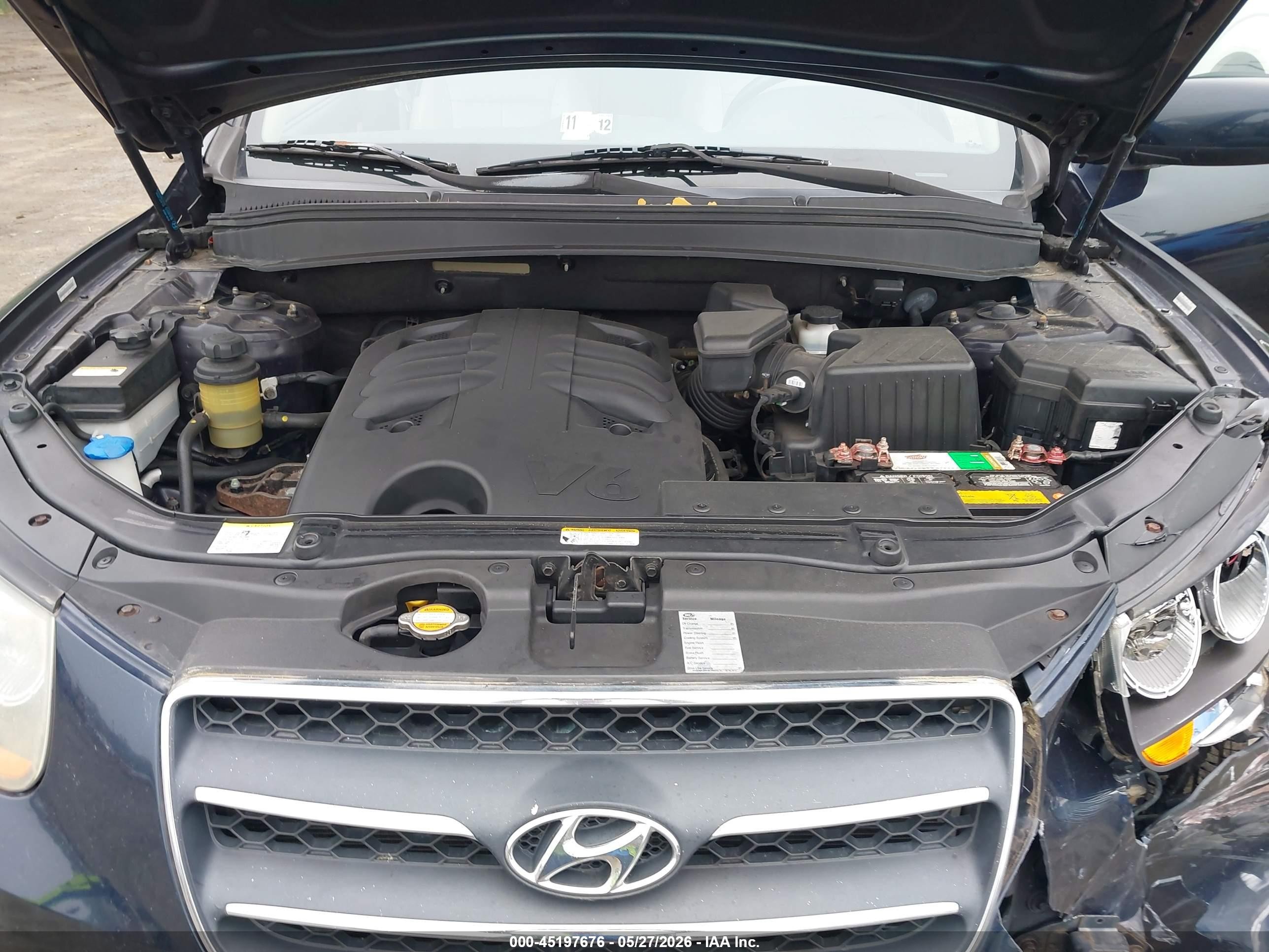 2008 Hyundai Santa Fe Limited/se Dark Blue vin: 5NMSH73EX8H186949
