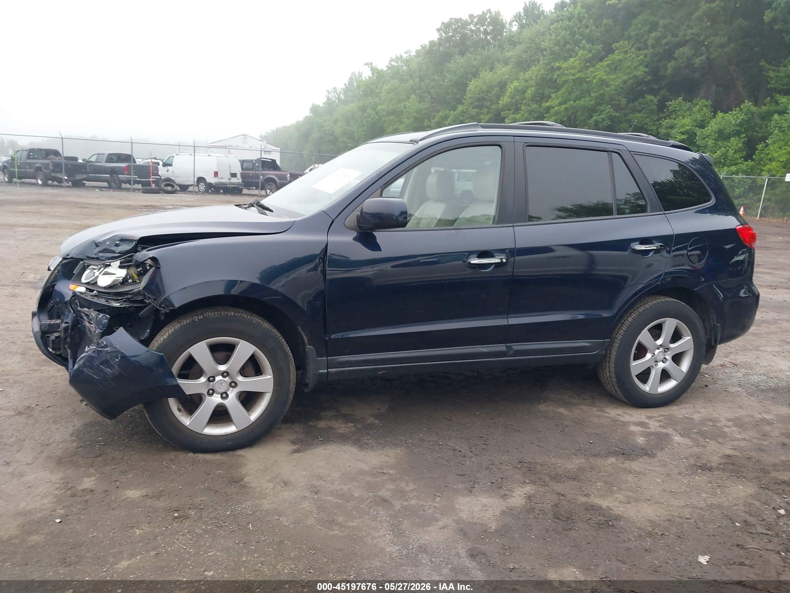 2008 Hyundai Santa Fe Limited/se Dark Blue vin: 5NMSH73EX8H186949