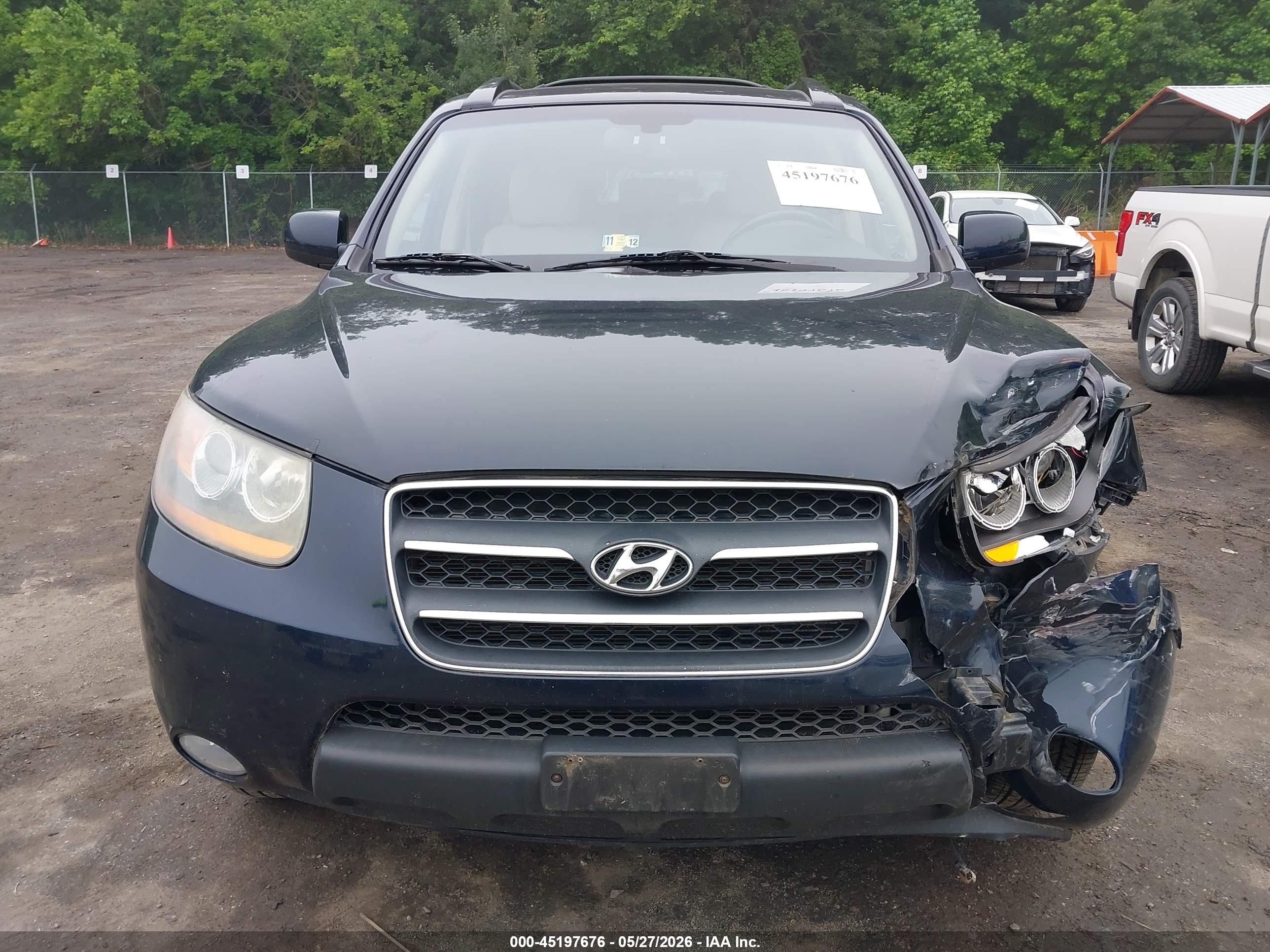 2008 Hyundai Santa Fe Limited/se Dark Blue vin: 5NMSH73EX8H186949
