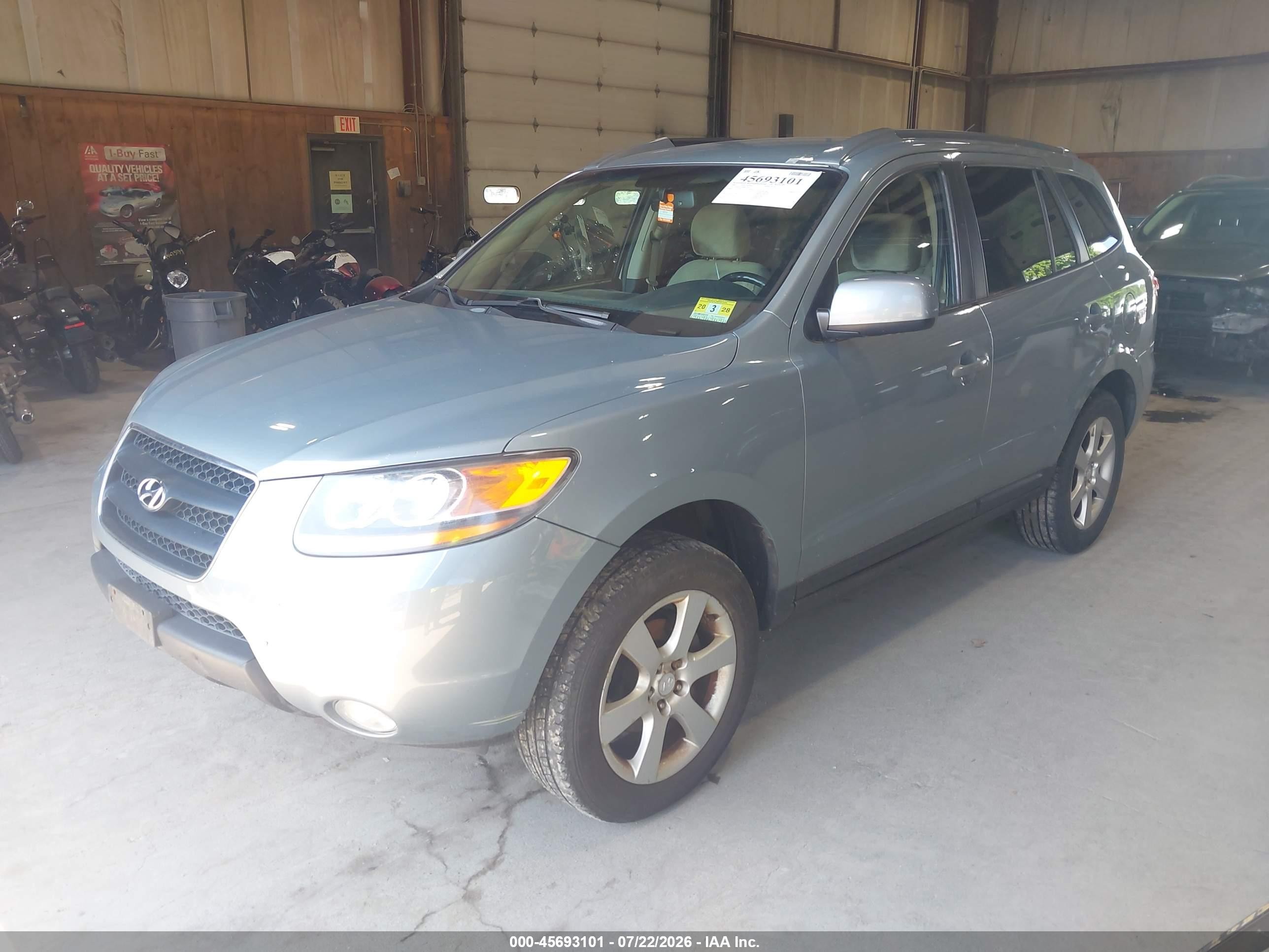 2008 Hyundai Santa Fe Limited/se Gray vin: 5NMSH73EX8H221831