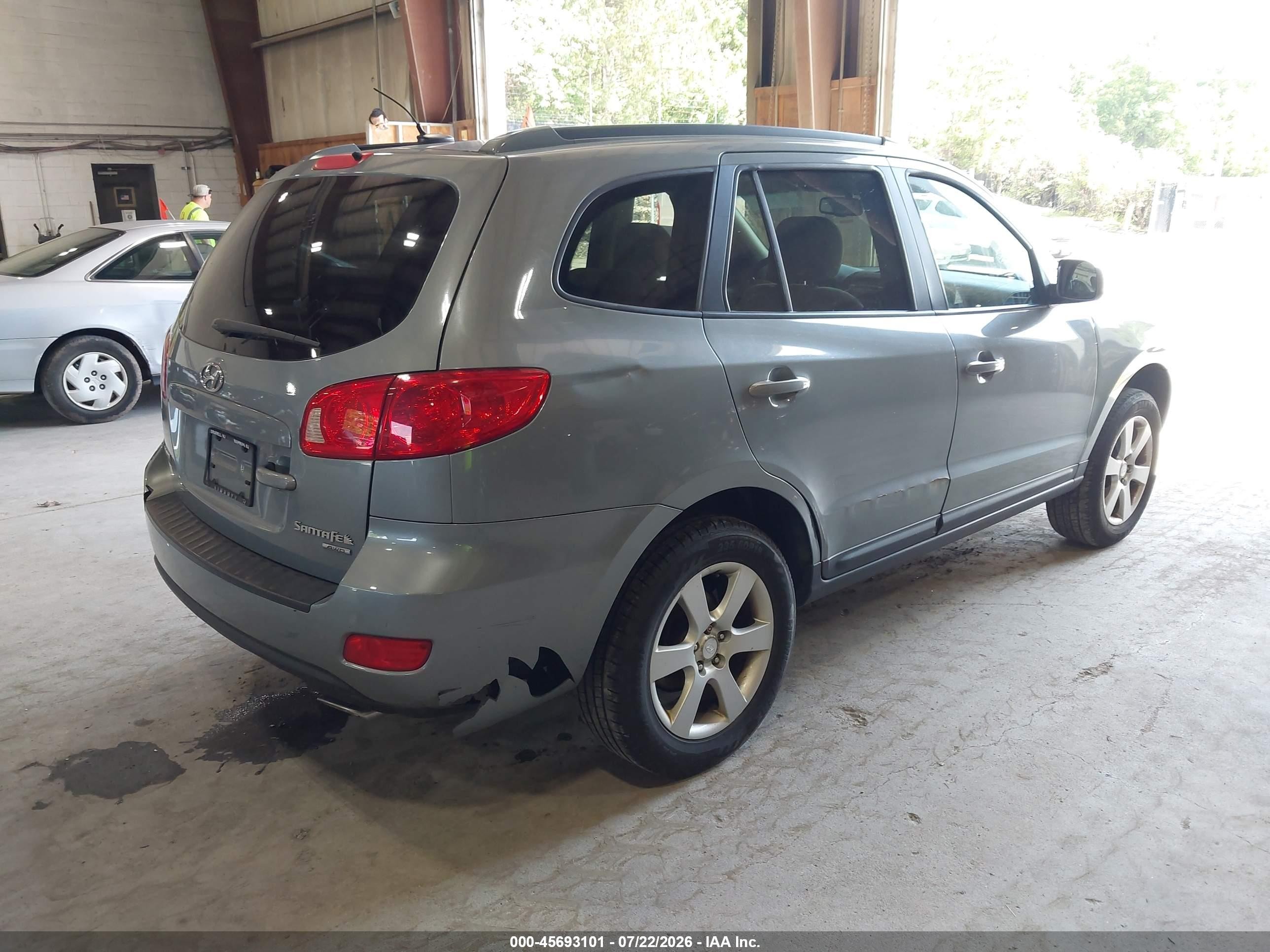 2008 Hyundai Santa Fe Limited/se Gray vin: 5NMSH73EX8H221831