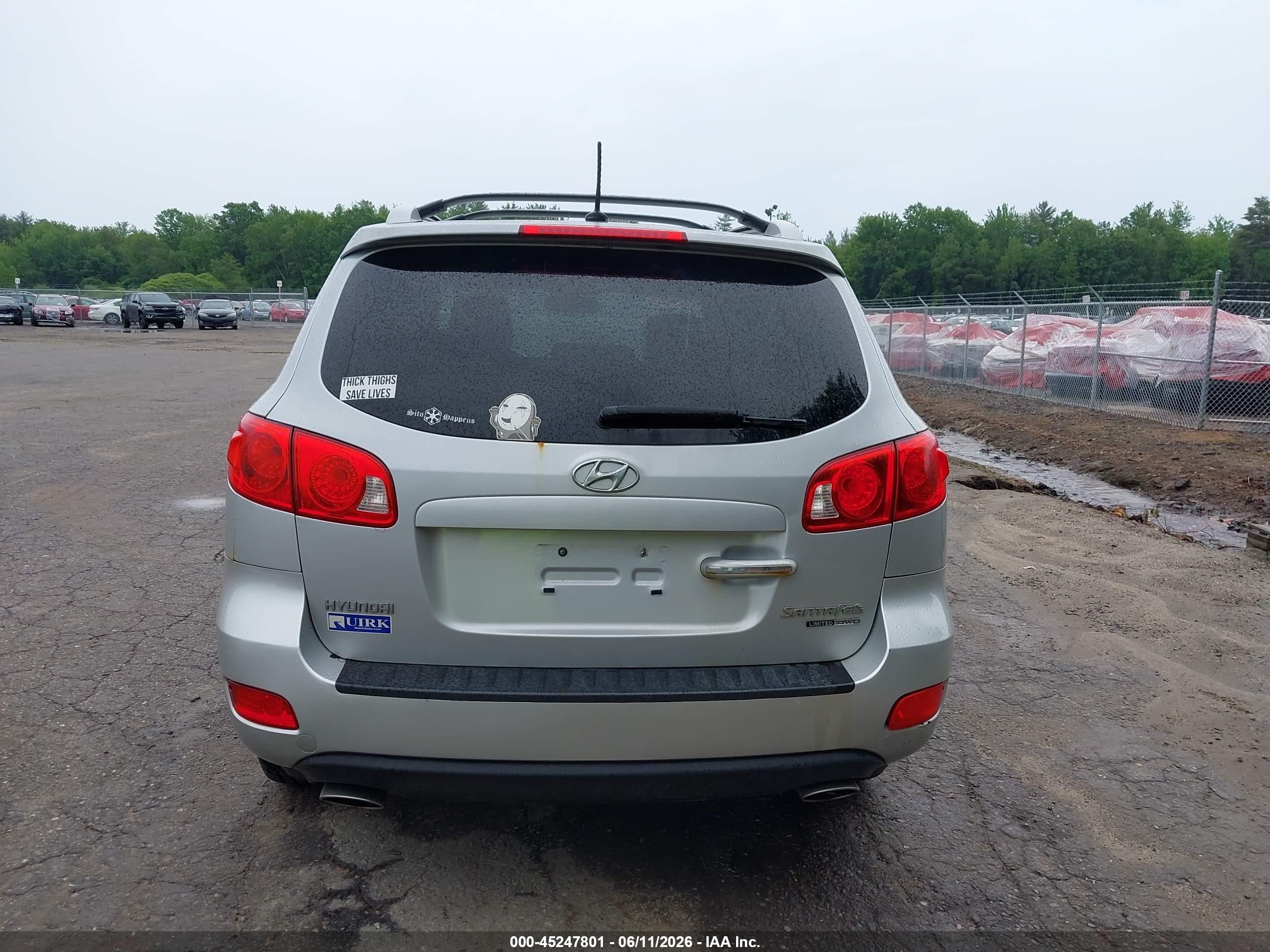 2009 Hyundai Santa Fe Limited Silver vin: 5NMSH73EX9H276698