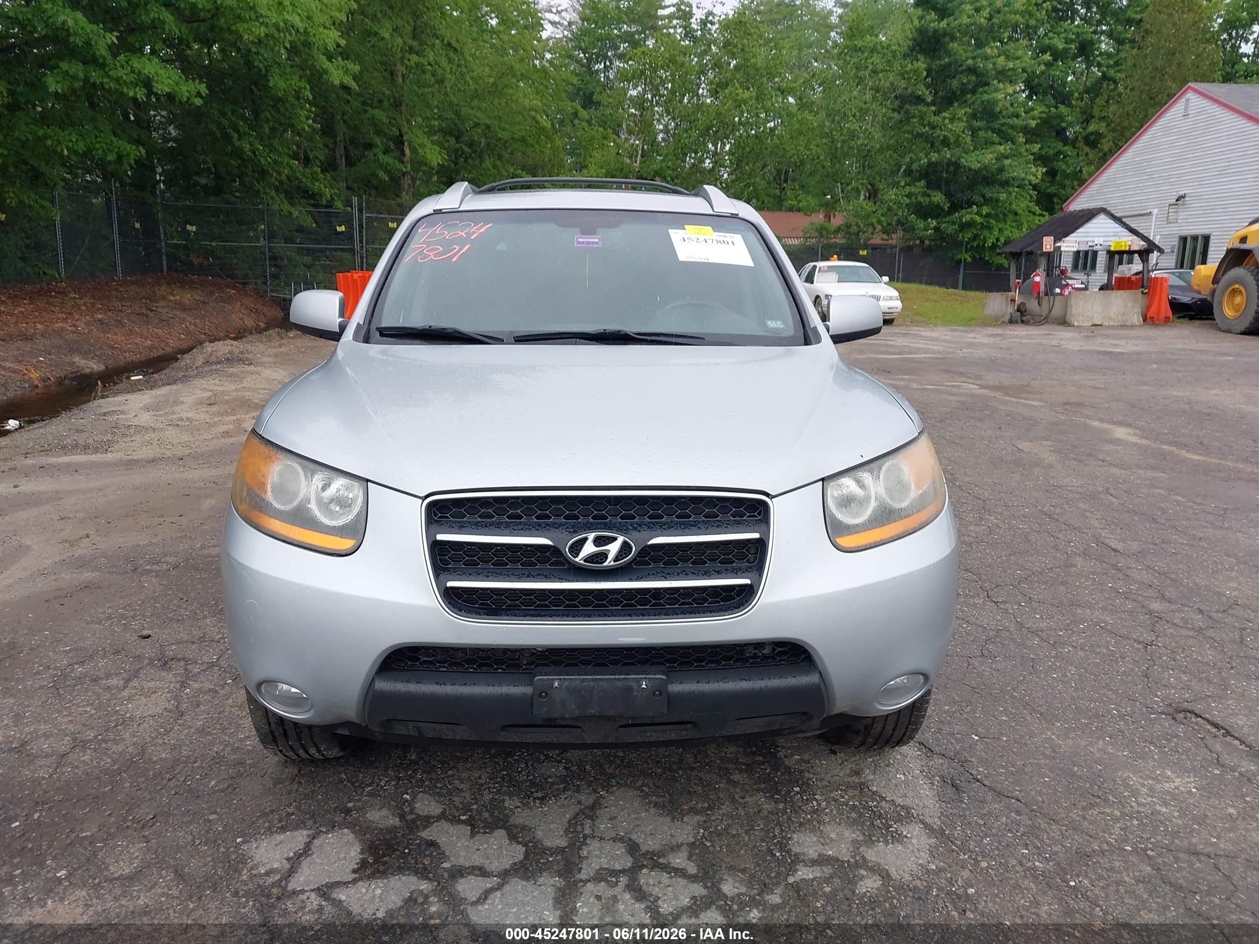 2009 Hyundai Santa Fe Limited Silver vin: 5NMSH73EX9H276698
