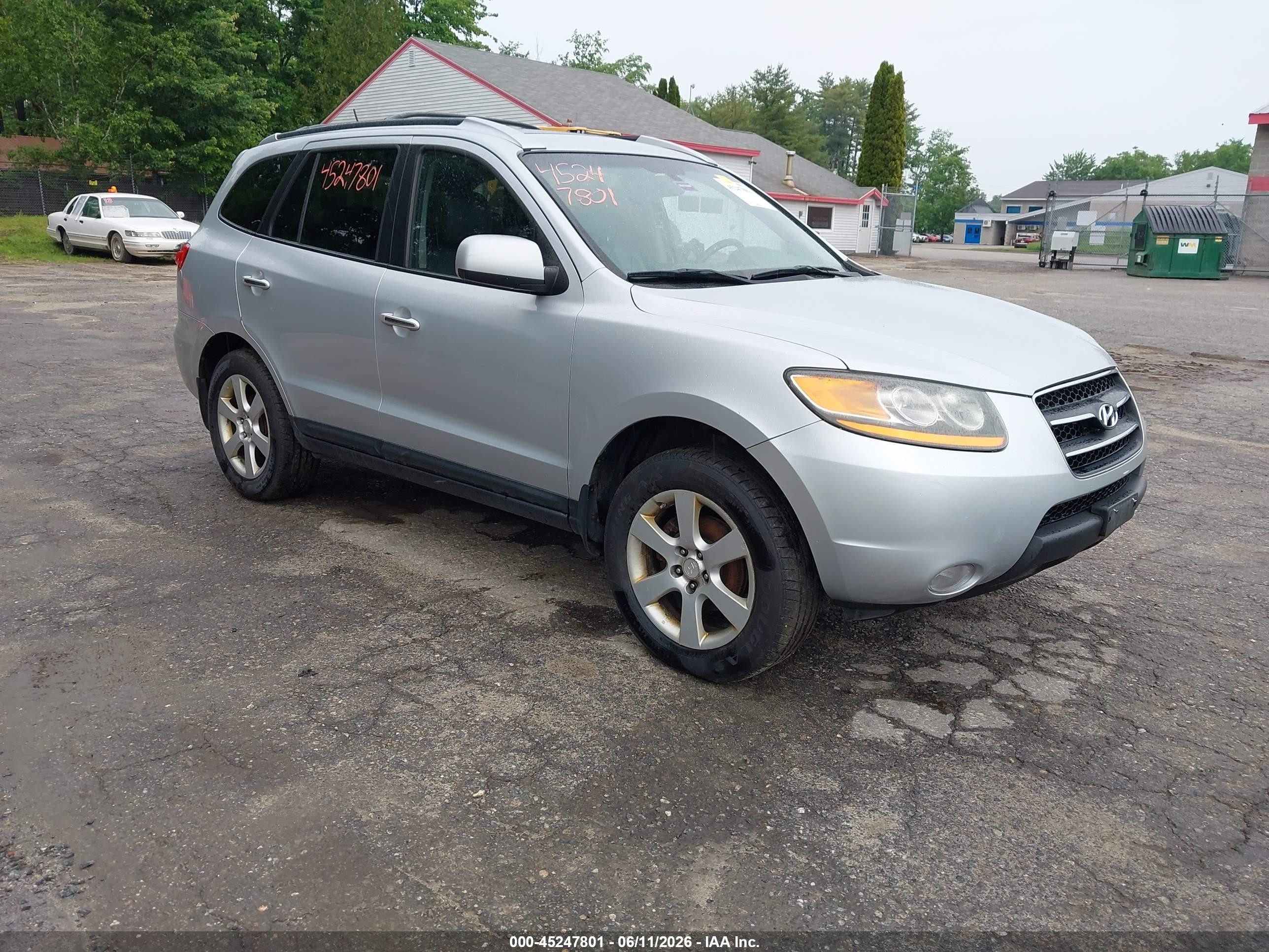 2009 Hyundai Santa Fe Limited Silver vin: 5NMSH73EX9H276698
