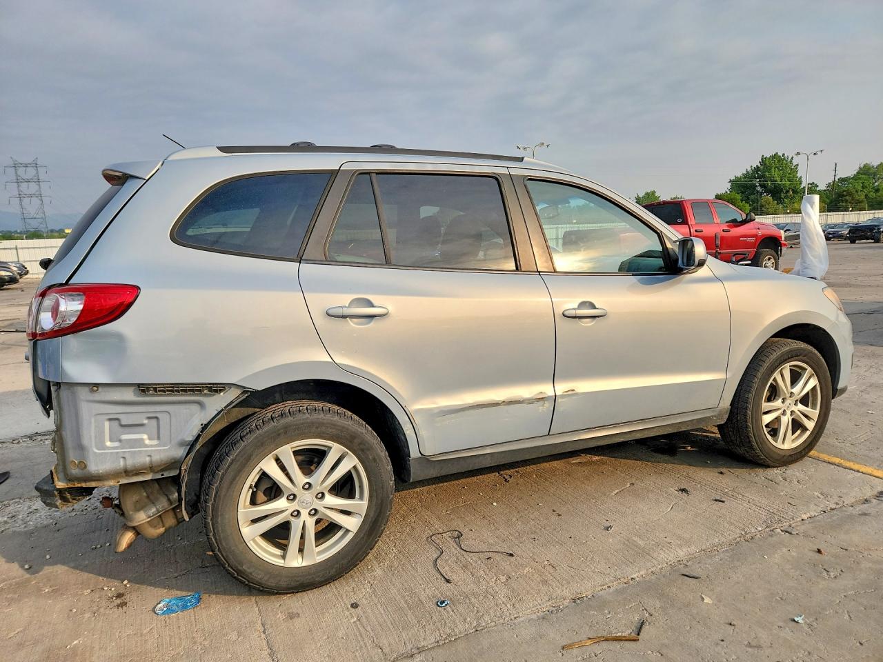 2010 Hyundai Santa Fe Se Silver vin: 5NMSHDAG0AH417284