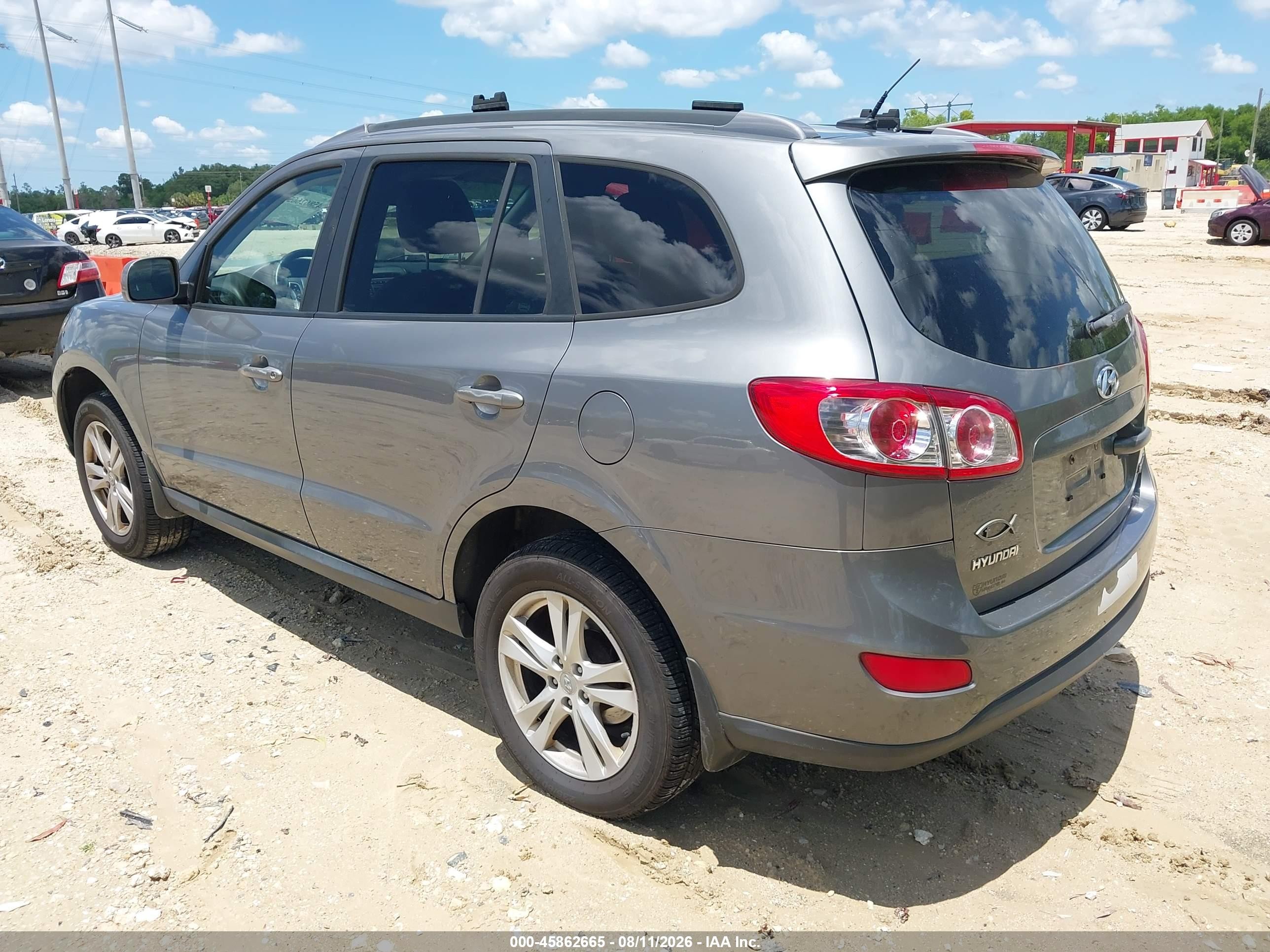 2010 Hyundai Santa Fe Se Gray vin: 5NMSHDAG1AH407816