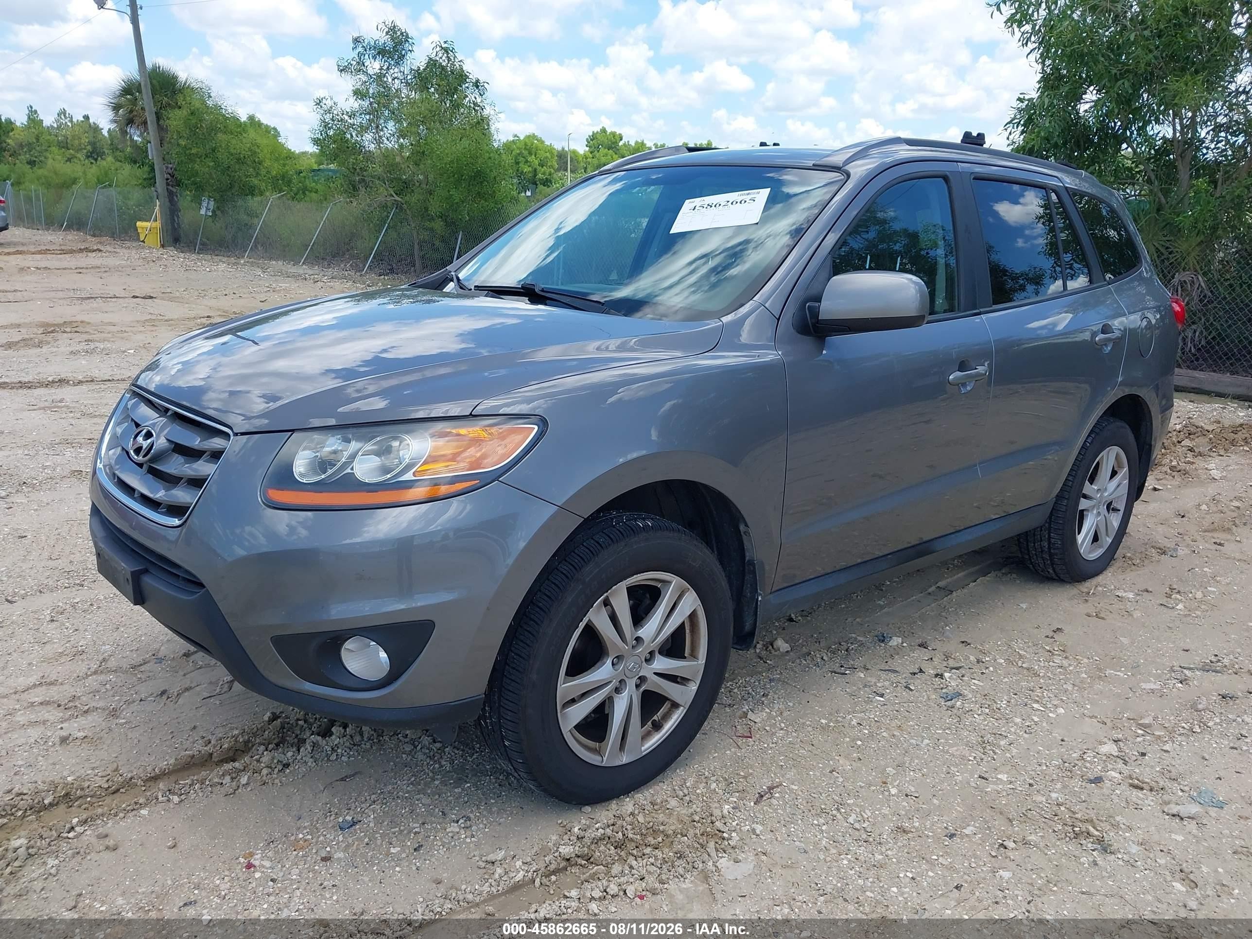 2010 Hyundai Santa Fe Se Gray vin: 5NMSHDAG1AH407816