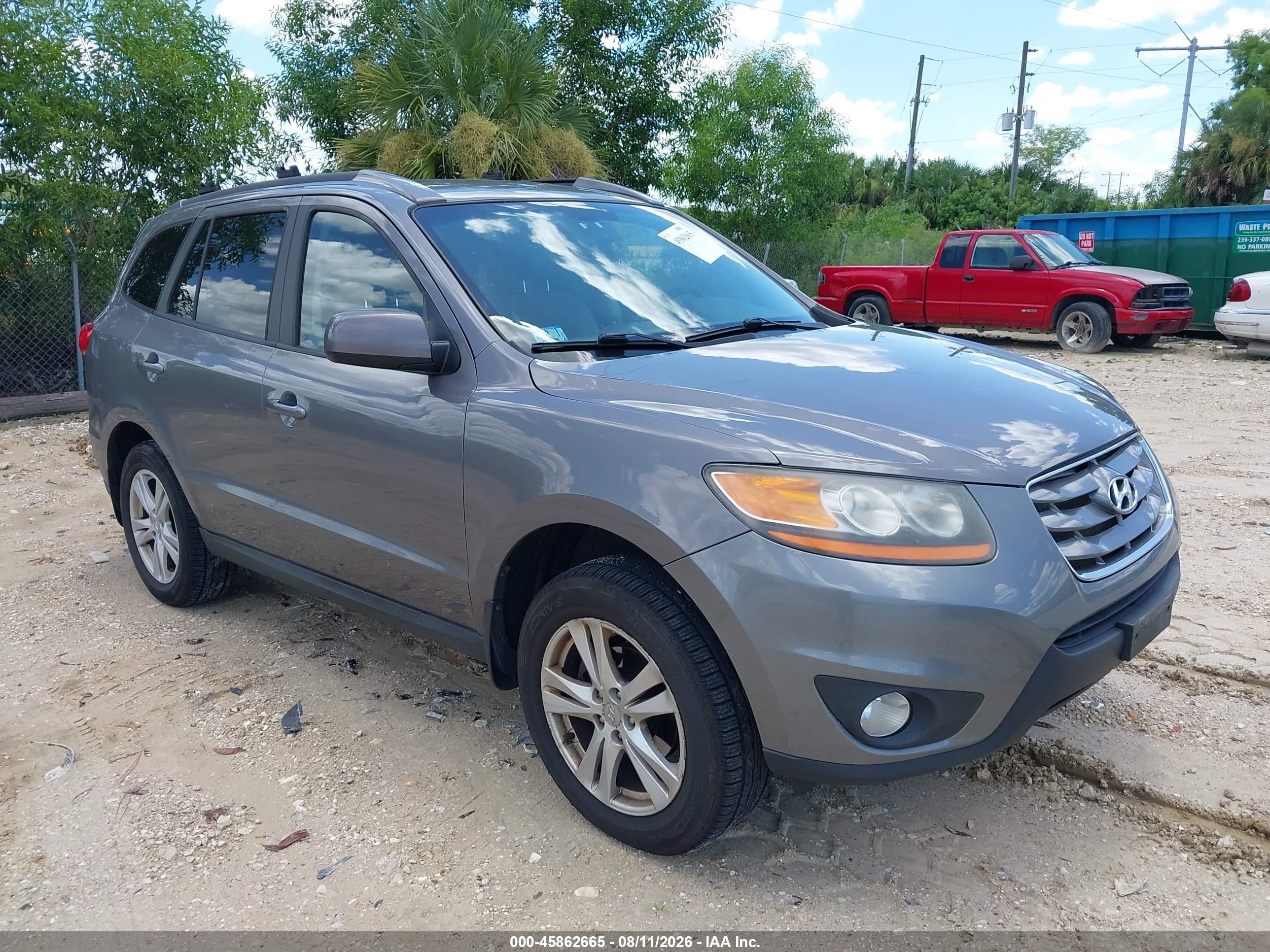 2010 Hyundai Santa Fe Se Gray vin: 5NMSHDAG1AH407816