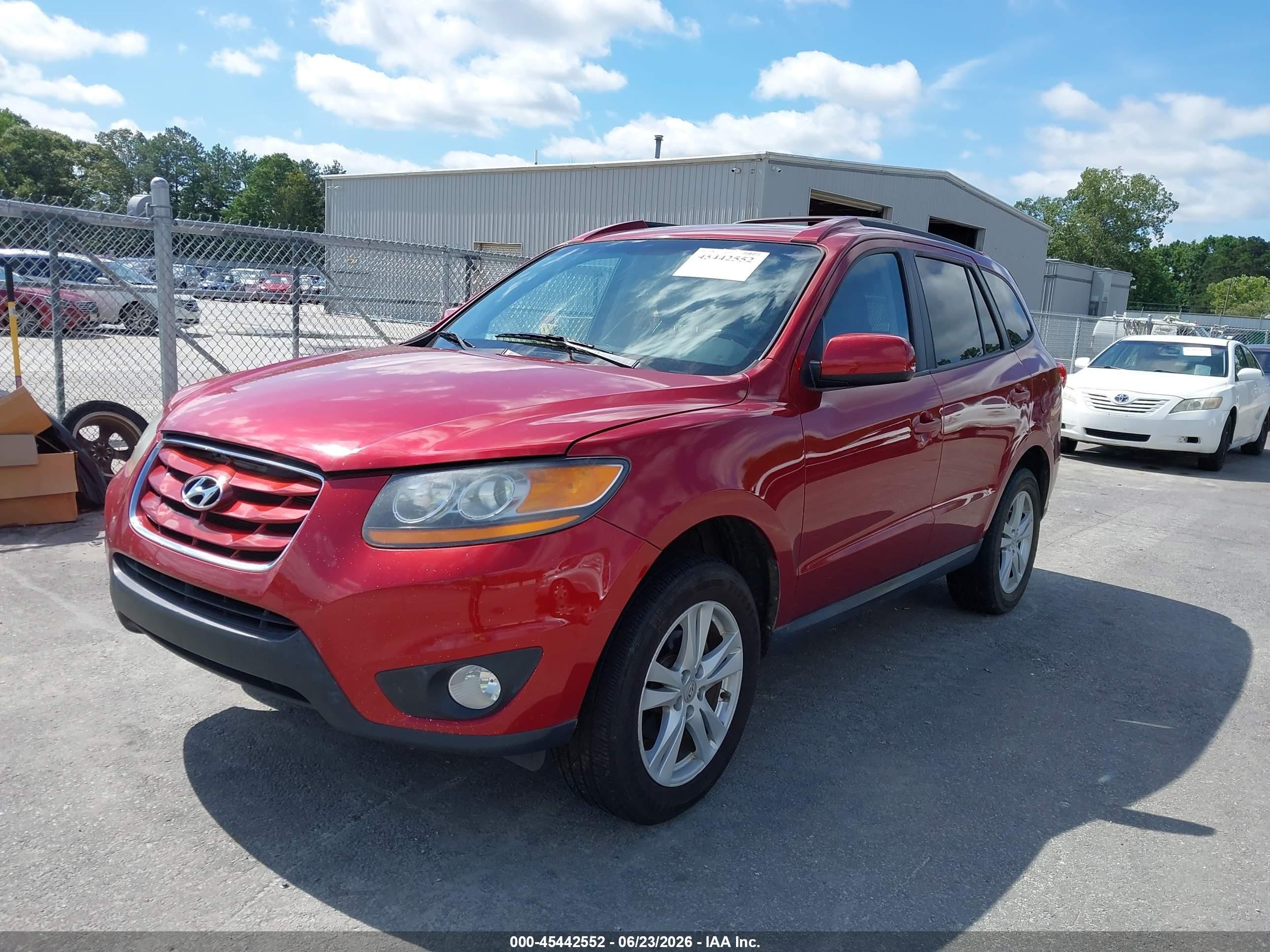 2010 Hyundai Santa Fe Se Red vin: 5NMSHDAG1AH411039