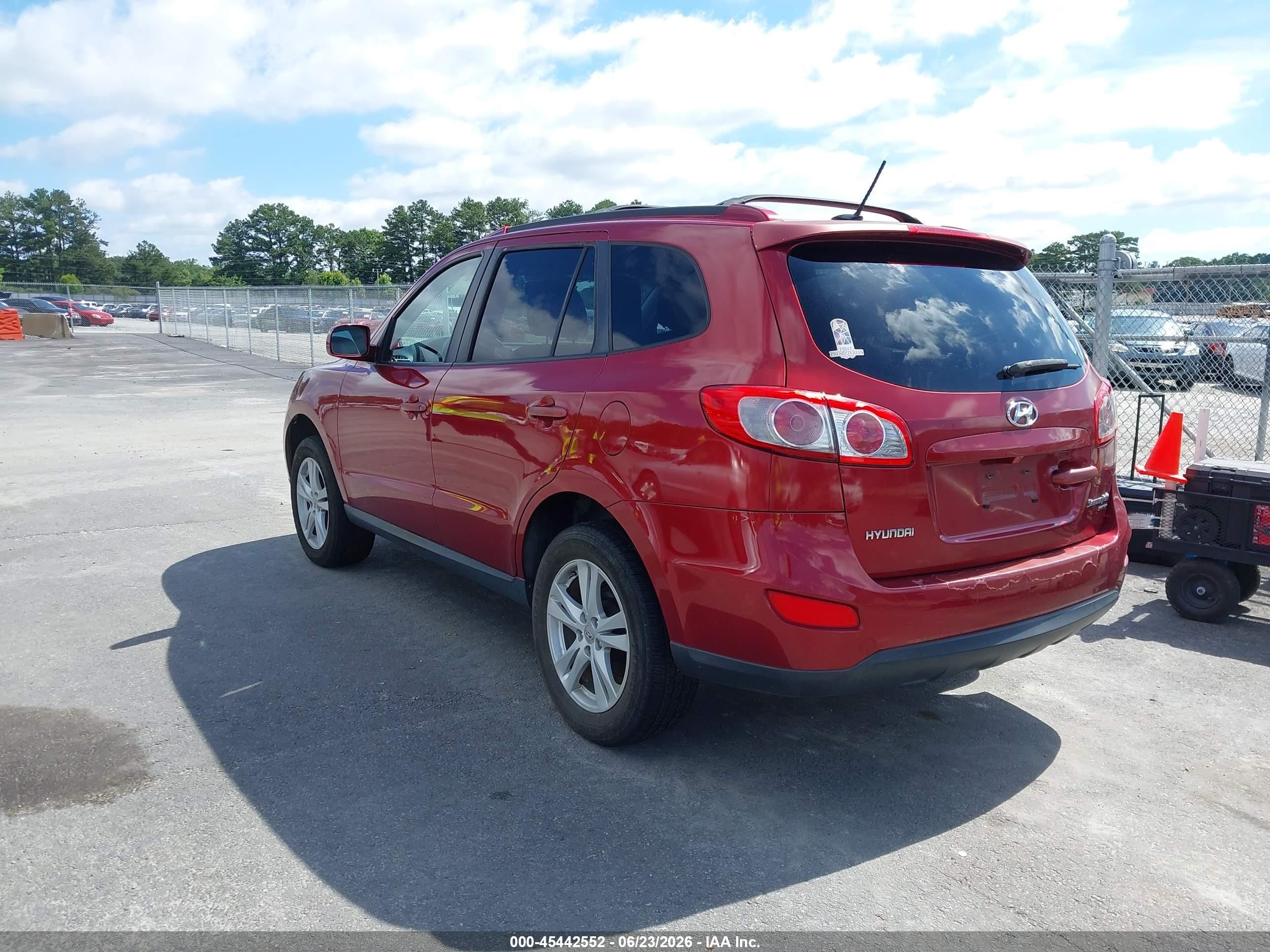 2010 Hyundai Santa Fe Se Red vin: 5NMSHDAG1AH411039