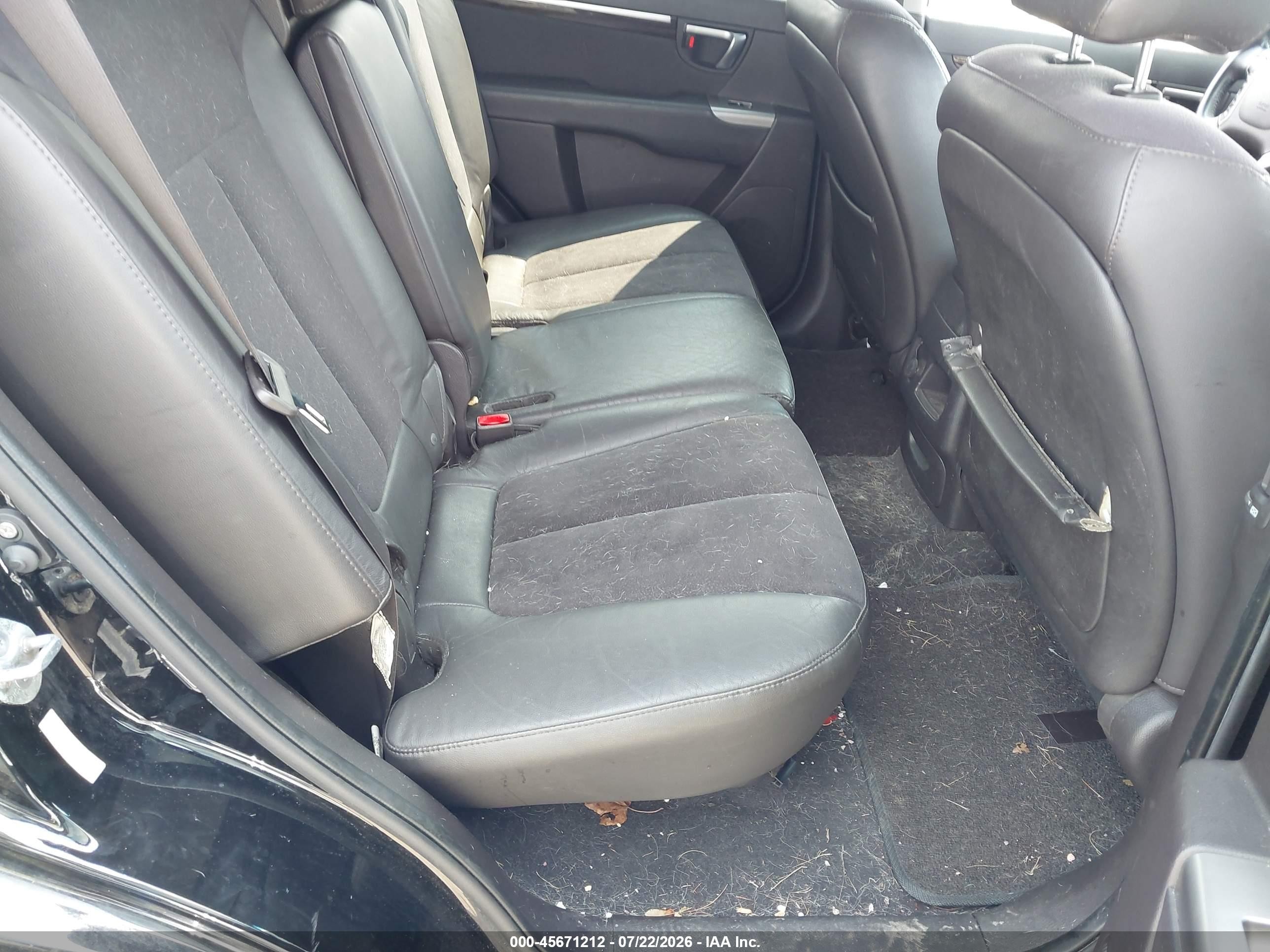 2010 Hyundai Santa Fe Se Black vin: 5NMSHDAG2AH349361