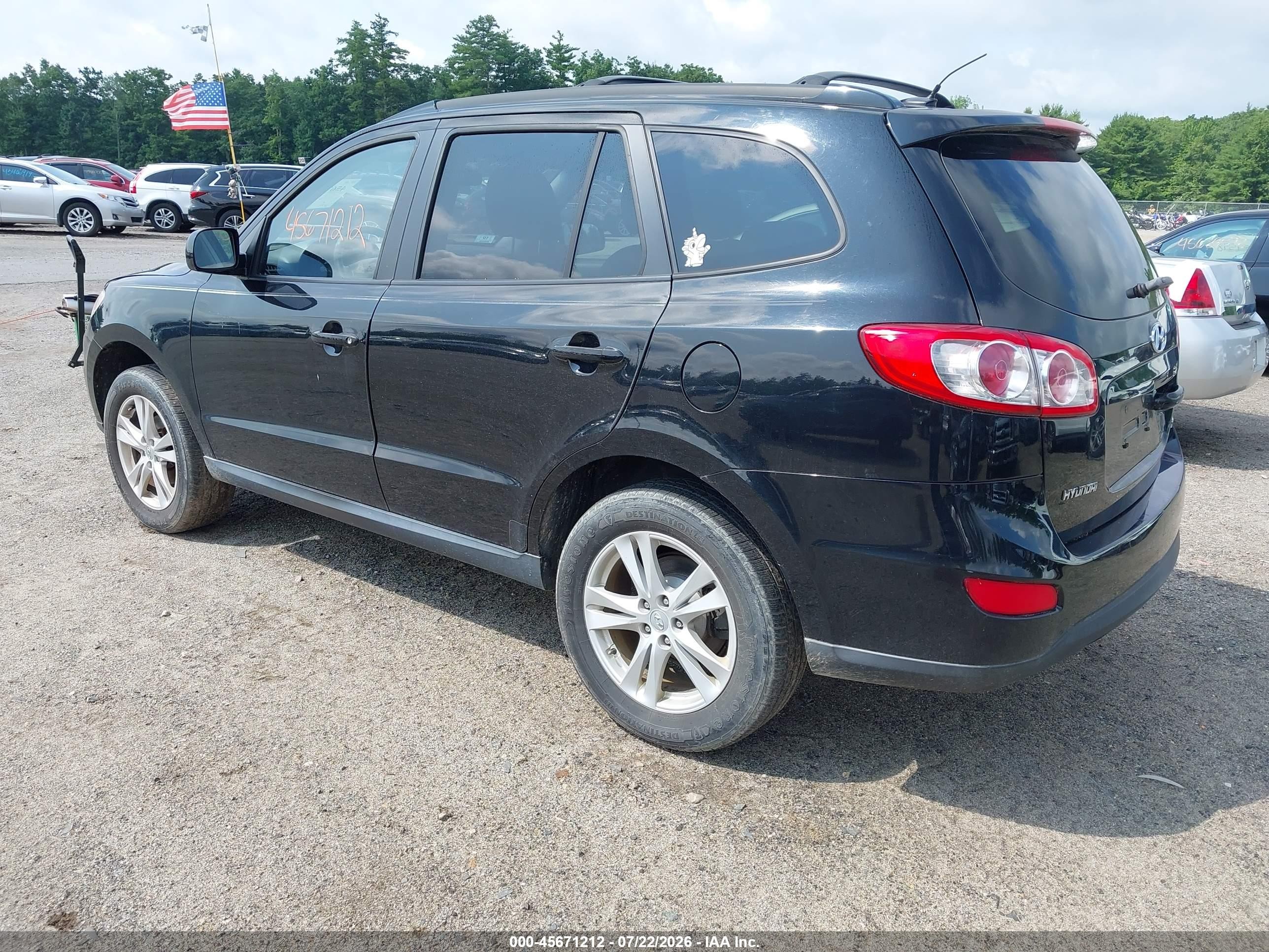 2010 Hyundai Santa Fe Se Black vin: 5NMSHDAG2AH349361