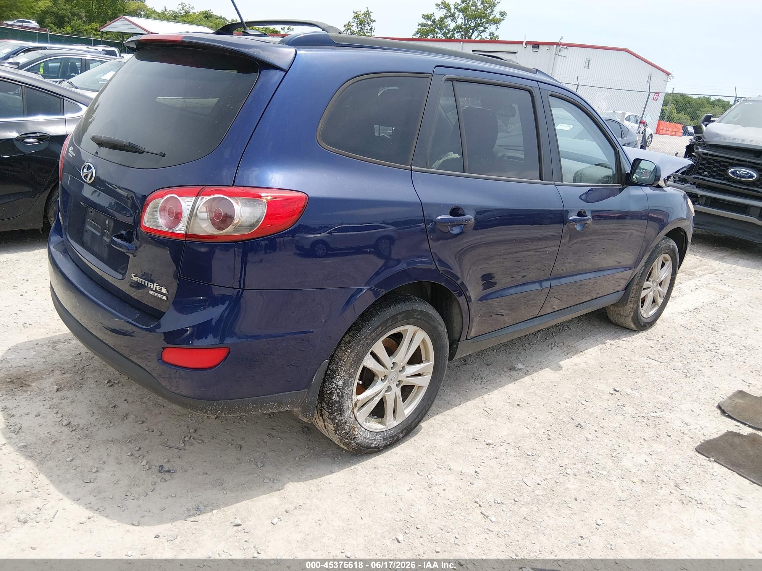 2010 Hyundai Santa Fe Se Purple vin: 5NMSHDAG4AH377193