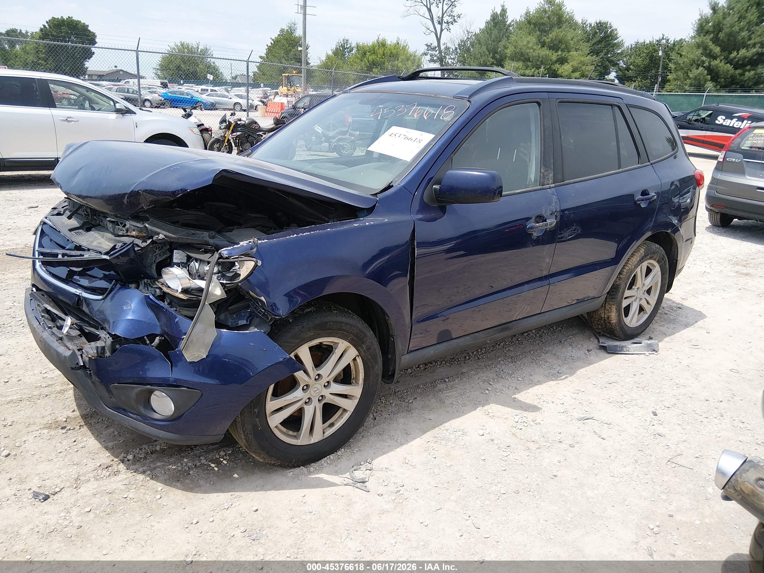 2010 Hyundai Santa Fe Se Purple vin: 5NMSHDAG4AH377193