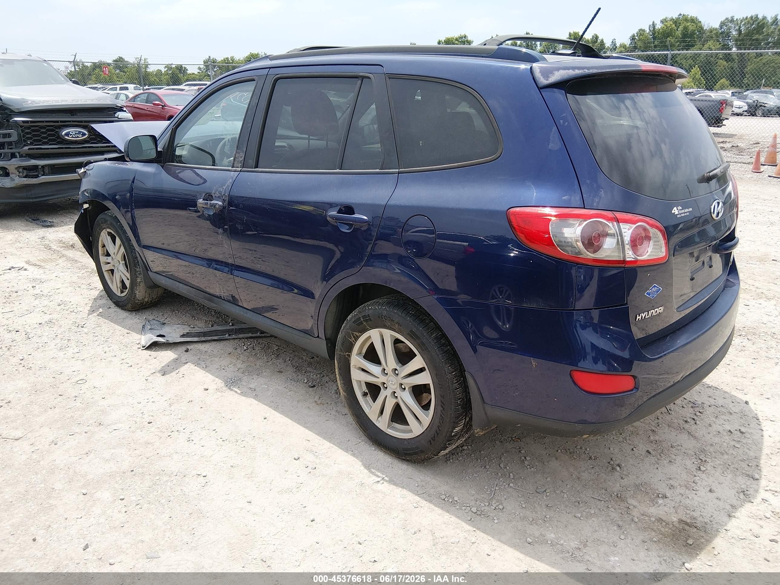 2010 Hyundai Santa Fe Se Purple vin: 5NMSHDAG4AH377193