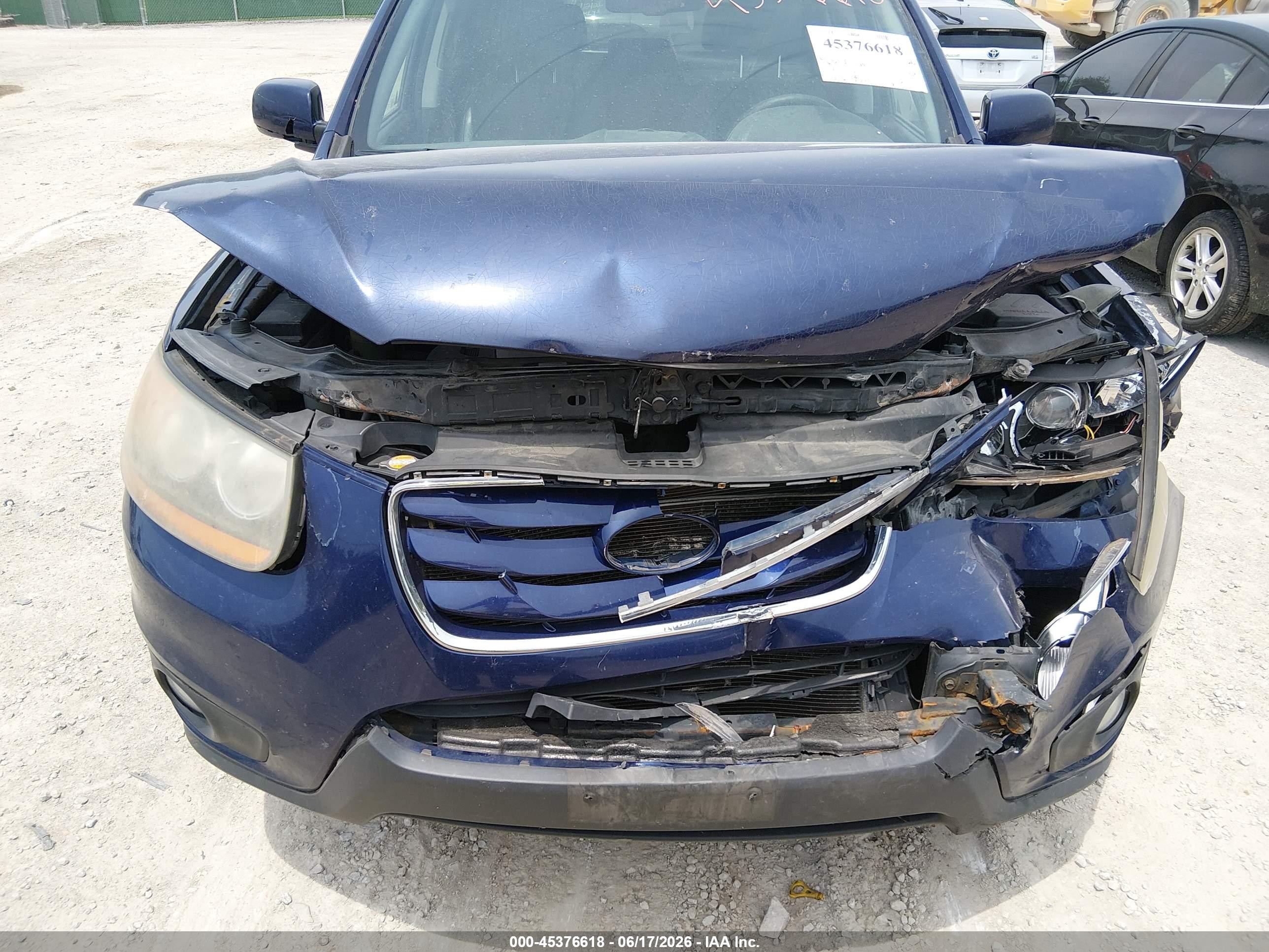2010 Hyundai Santa Fe Se Purple vin: 5NMSHDAG4AH377193