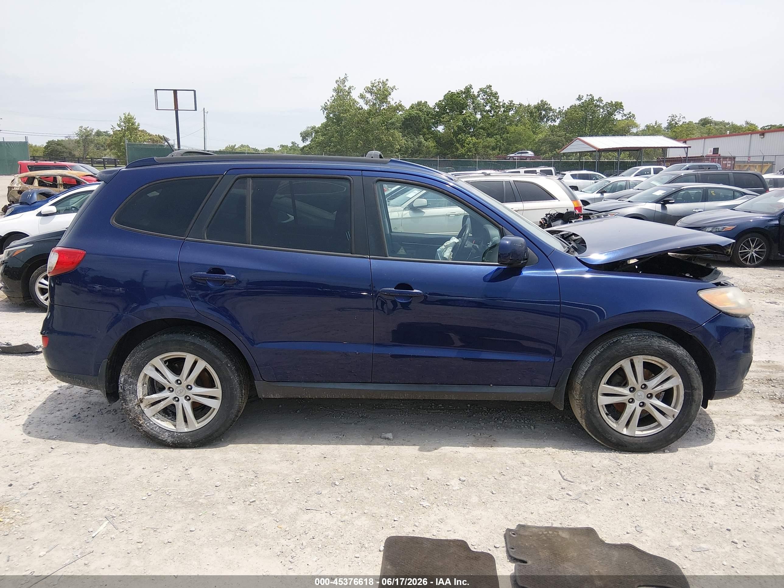 2010 Hyundai Santa Fe Se Purple vin: 5NMSHDAG4AH377193