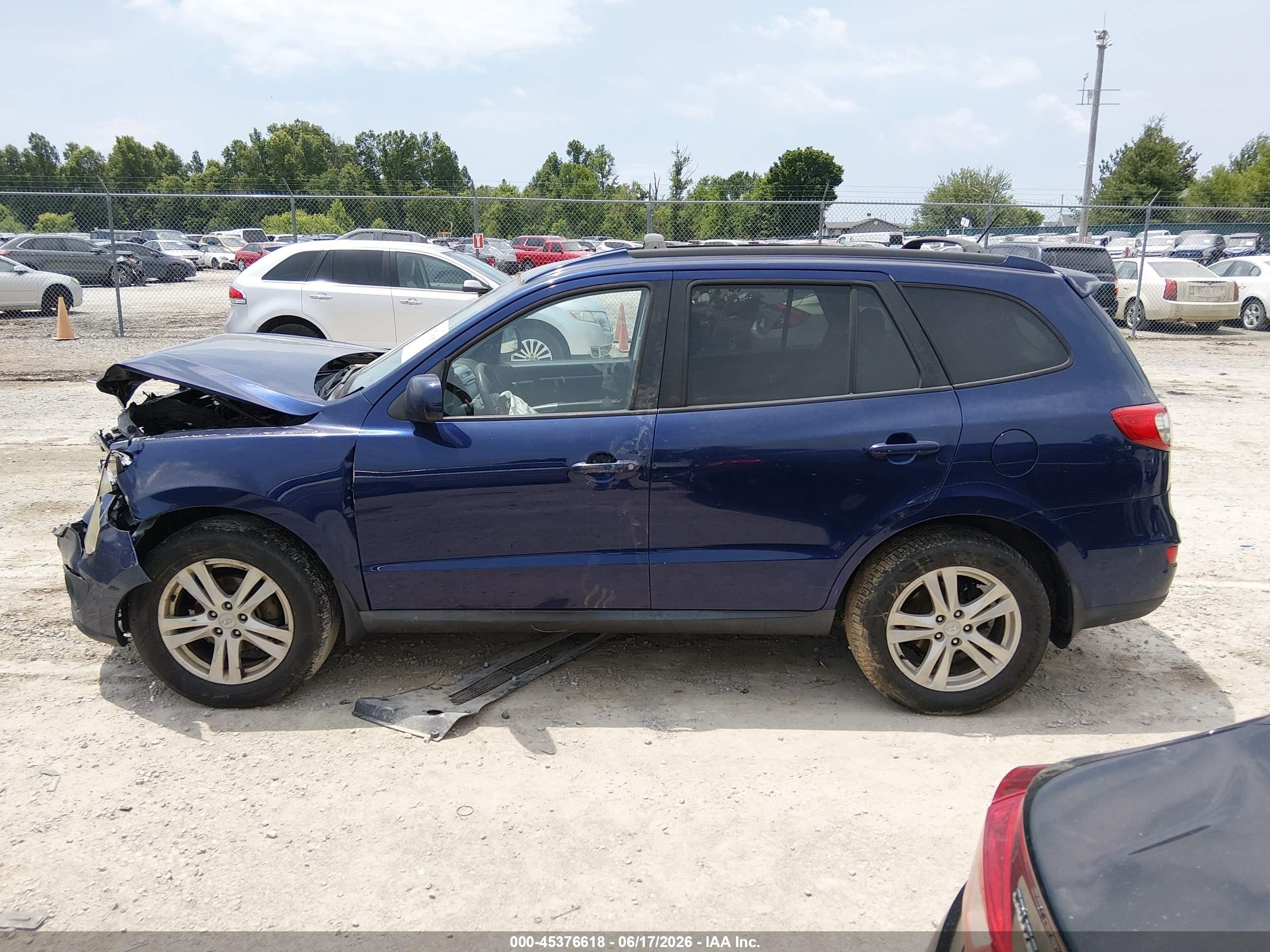 2010 Hyundai Santa Fe Se Purple vin: 5NMSHDAG4AH377193